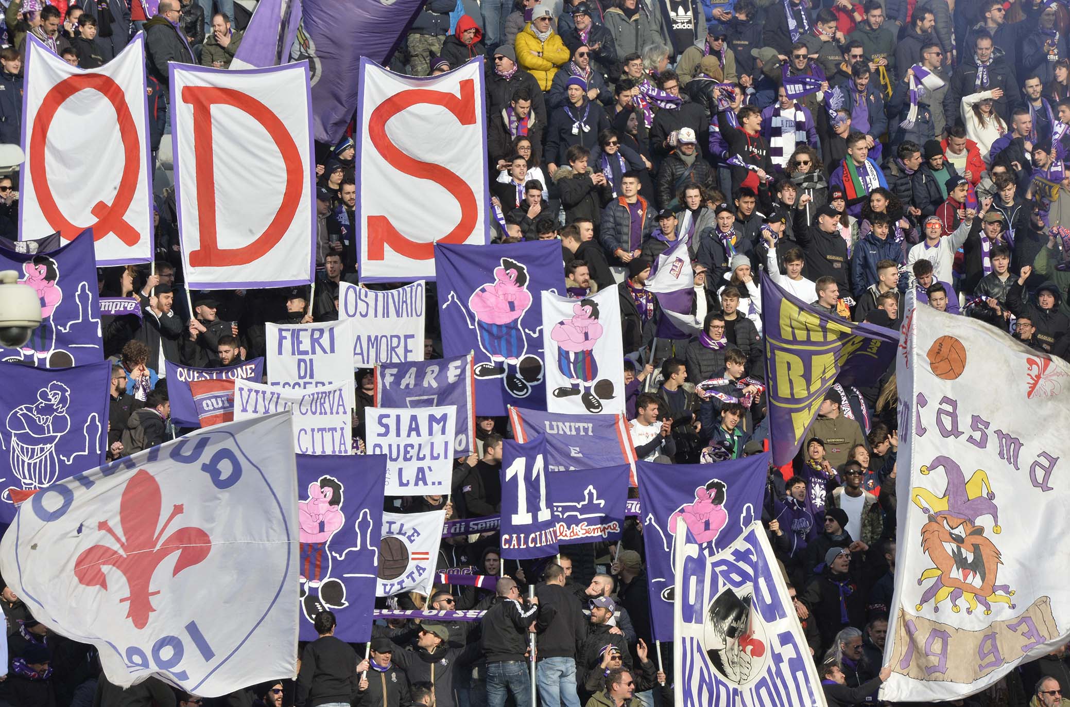 FIORENTINA-SAMPDORIA 20-01-2019 TIFOSI DELLA FIORENTINA. GALASSI SILVANO/SILPRESS