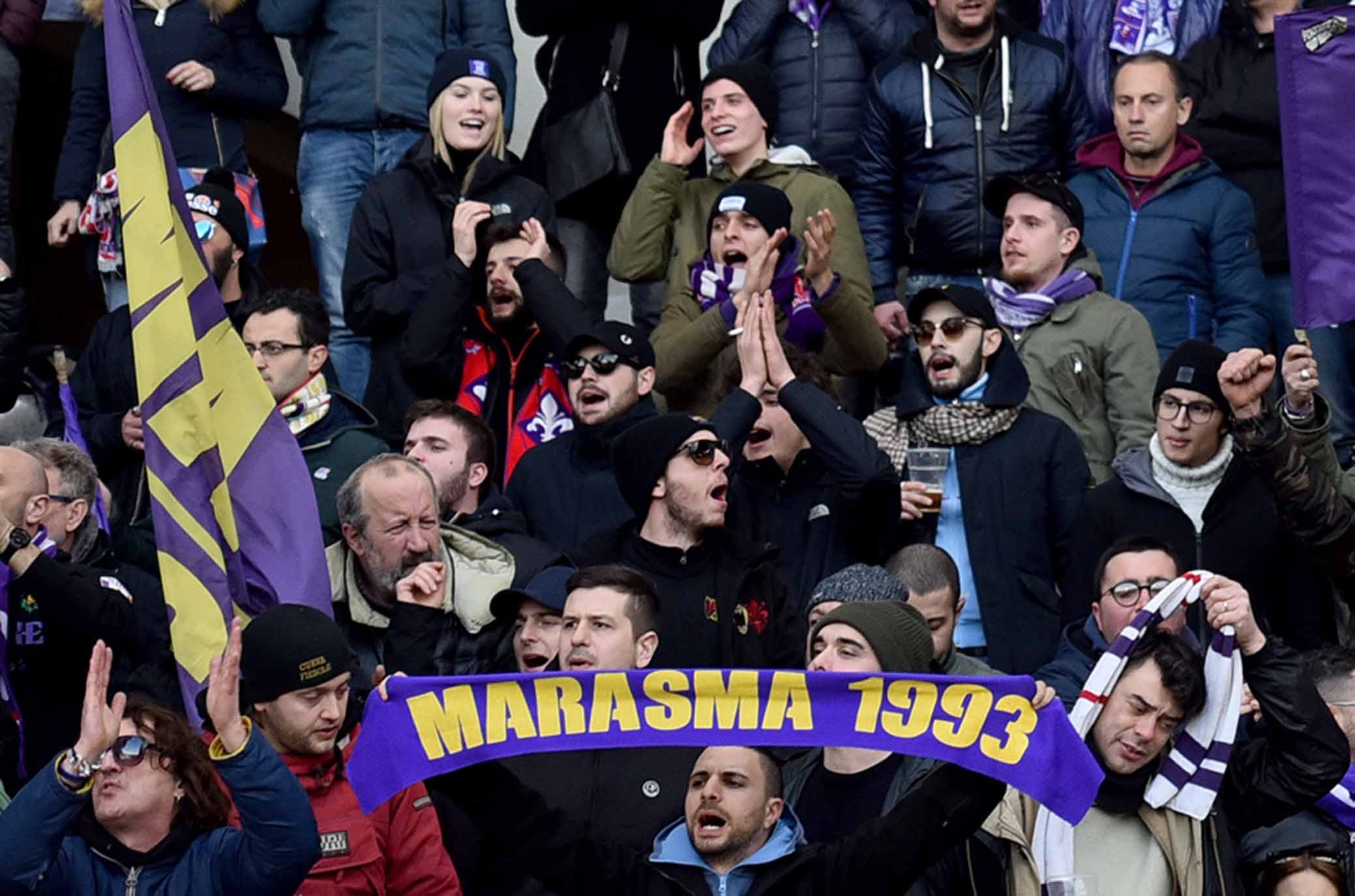 ph Marchisciano/SIL PRESS Torino 13-01-2019- Torino vs Fiorentina TIM CUP 2018-2019 nella foto: tifosi fiorentina