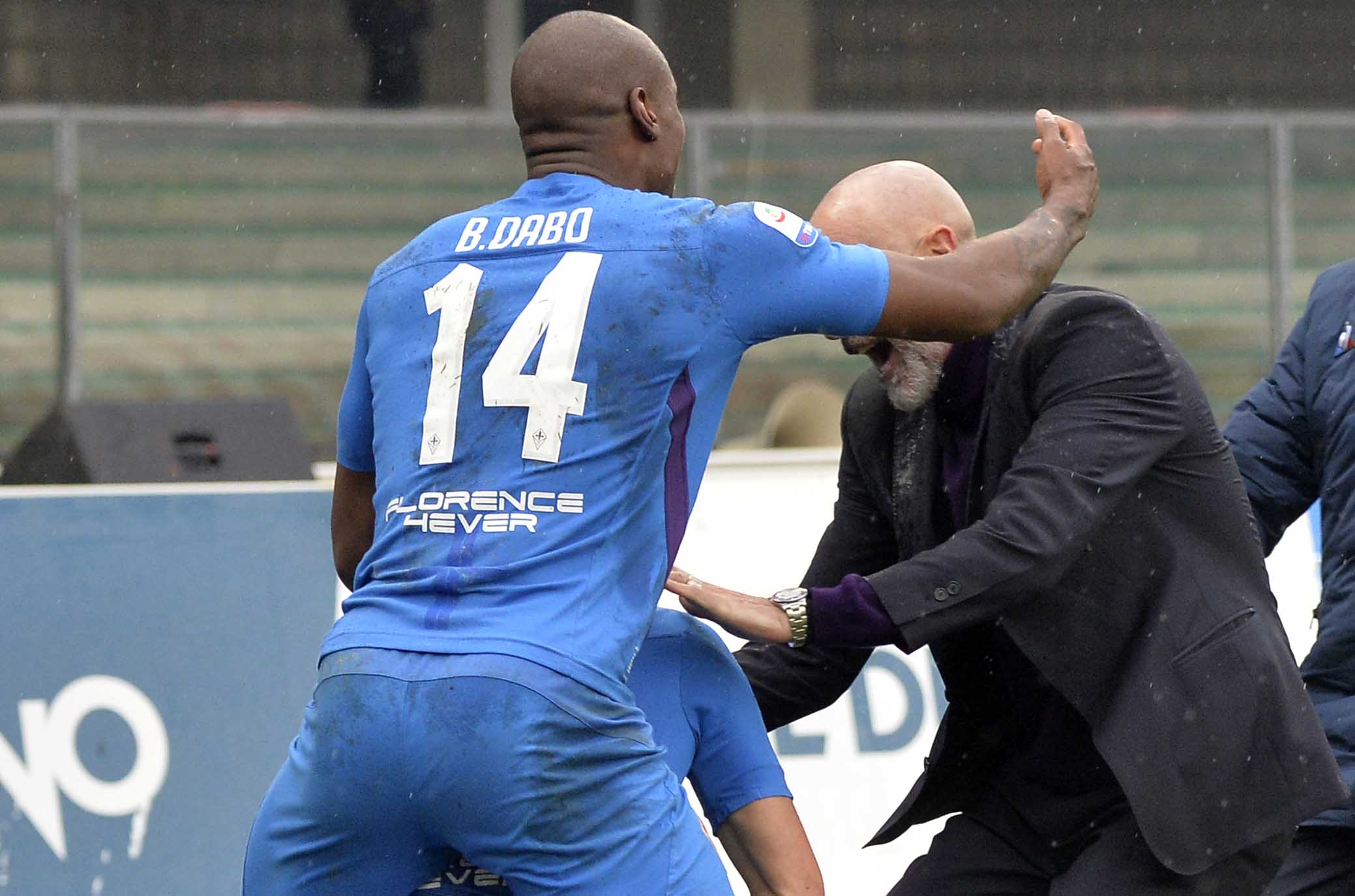 CHIEVO-FIORENTINA 27-01-2019 ESULTANZA DI FEDERICO CHIESA CON PIOLI E DABO. GALASSI SILVANO/SILPRESS