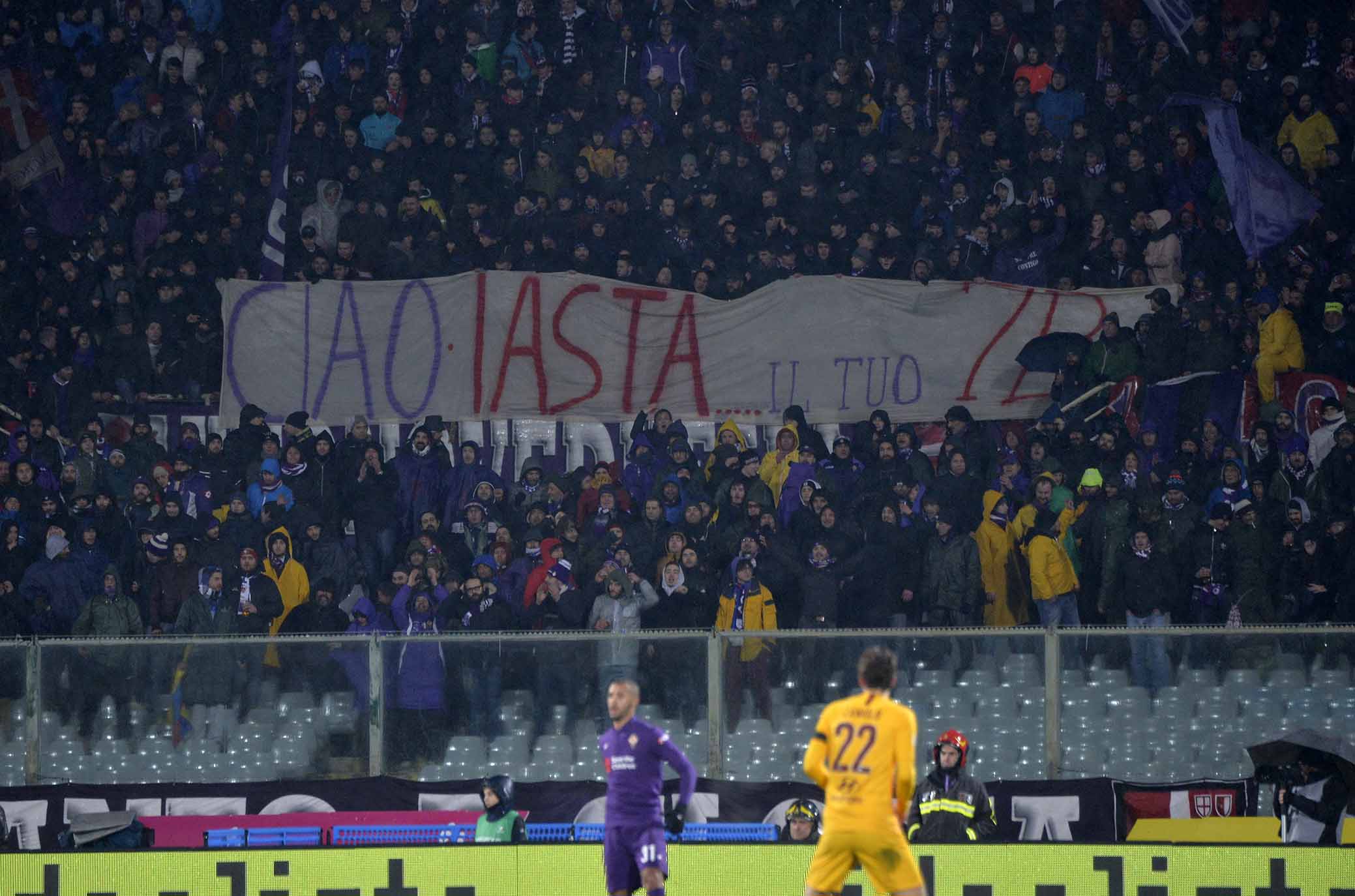 FIORENTINA-ROMA COPPA ITALIA 30-01-2019 STRISCIONE IN CURVA FIESOLE . GALASSI SILVANO/SILPRESS