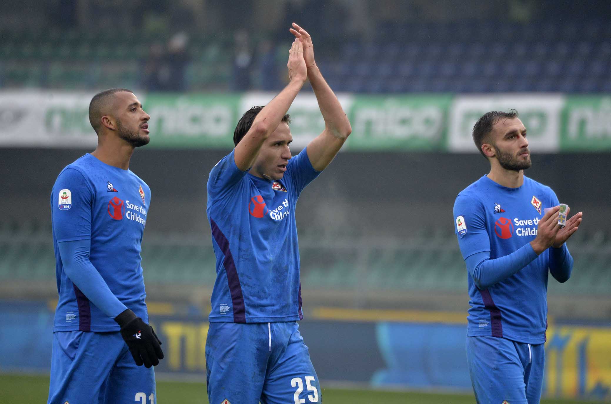 CHIEVO-FIORENTINA 27-01-2019 FEDERICO CHIESA VITOR HUGO GERMAN PEZZELLA. GALASSI SILVANO/SILPRESS
