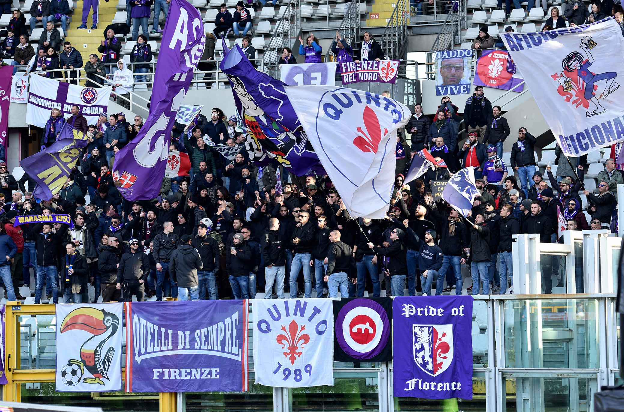 ph Marchisciano/SIL PRESS Torino 13-01-2019- Torino vs Fiorentina TIM CUP 2018-2019 nella foto: tifosi fiorentina