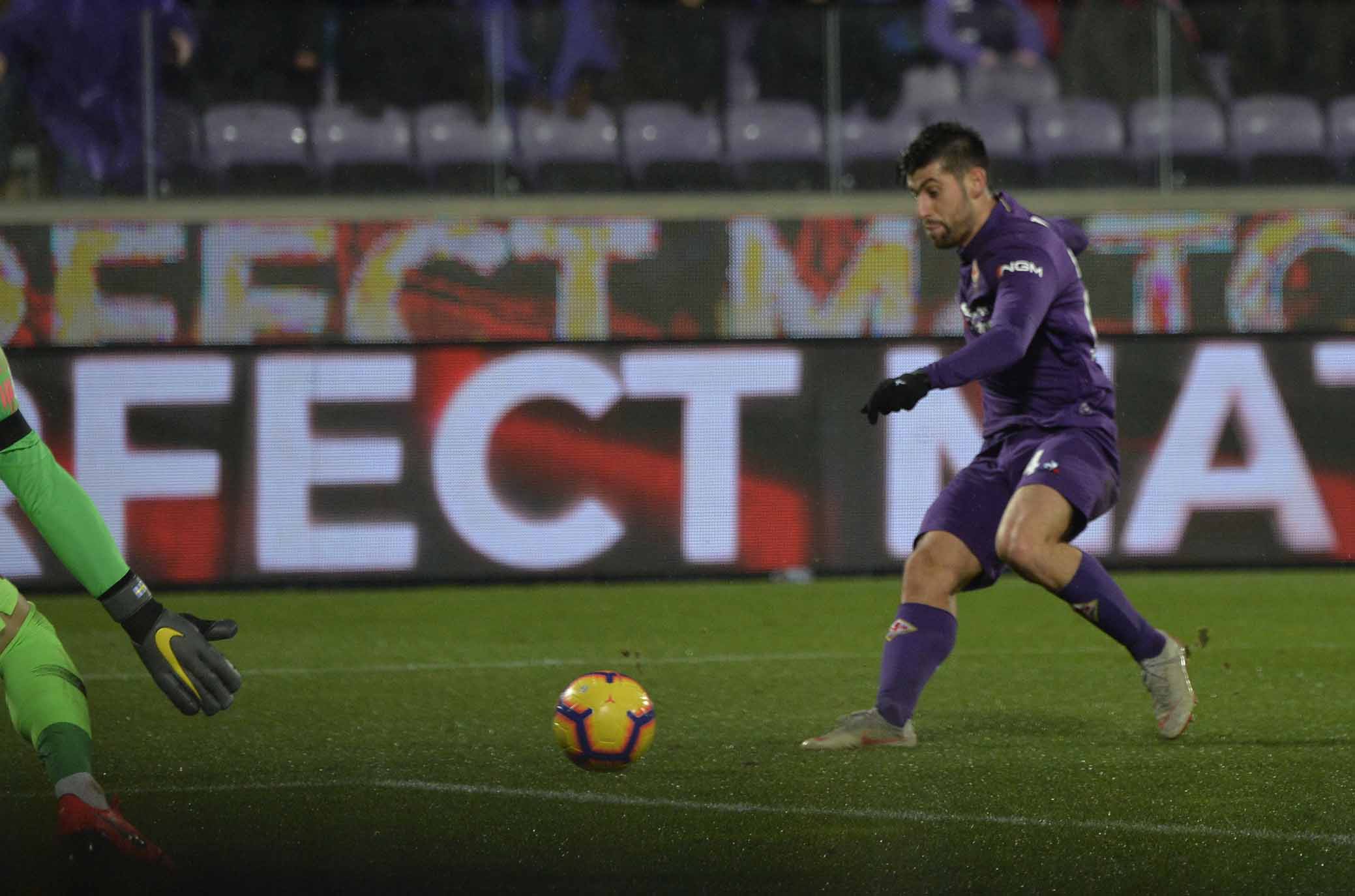 FIORENTINA-ROMA COPPA ITALIA 30-01-2019 GOL DI MARCO BENASSI. GALASSI SILVANO/SILPRESS