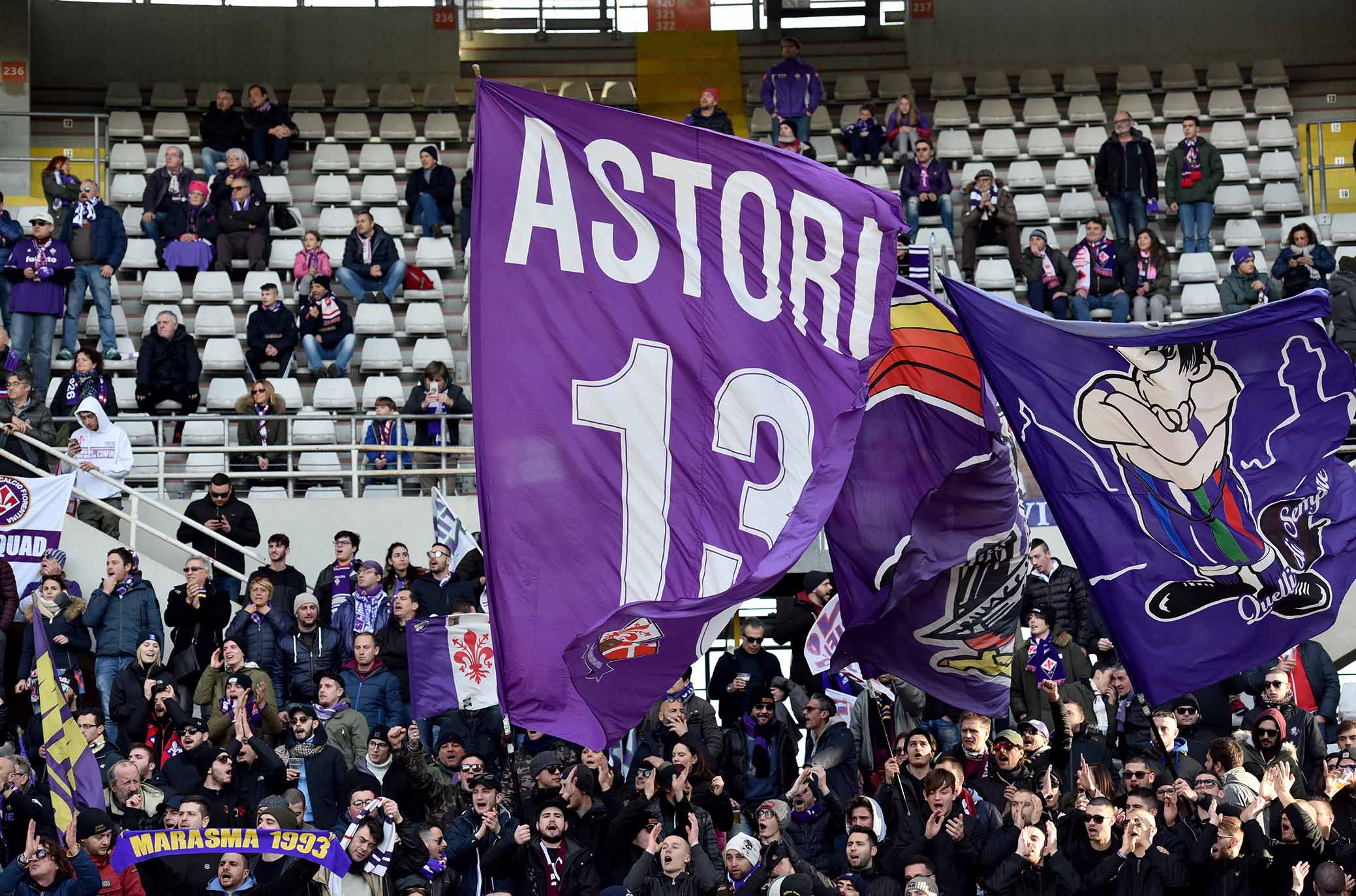 ph Marchisciano/SIL PRESS Torino 13-01-2019- Torino vs Fiorentina TIM CUP 2018-2019 nella foto: tifosi fiorentina