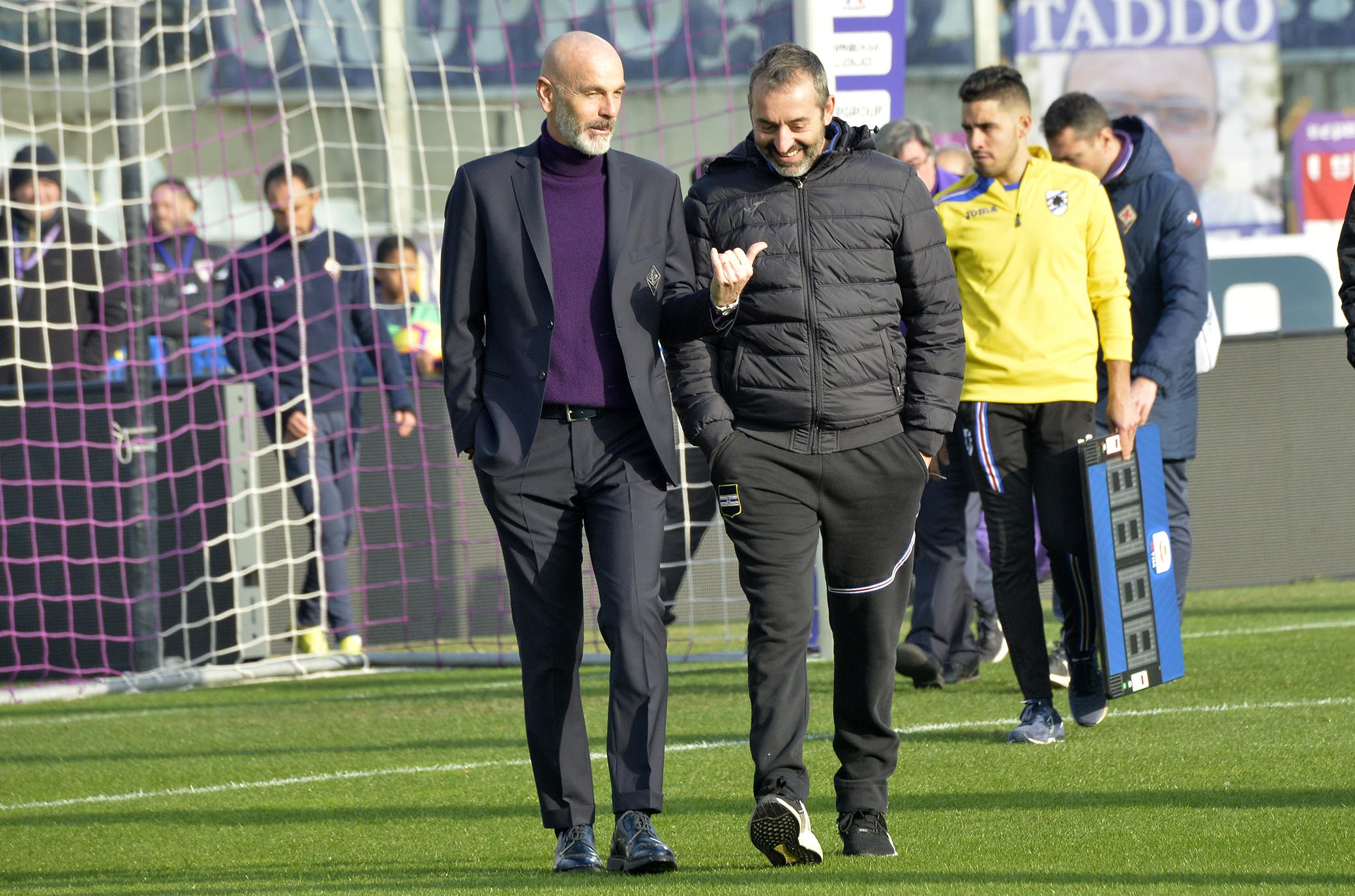 FIORENTINA-SAMPDORIA 20-01-2019 STEFANO PIOLI E MARCO GIAMPAOLO. GALASSI SILAVNO/SILPRESS