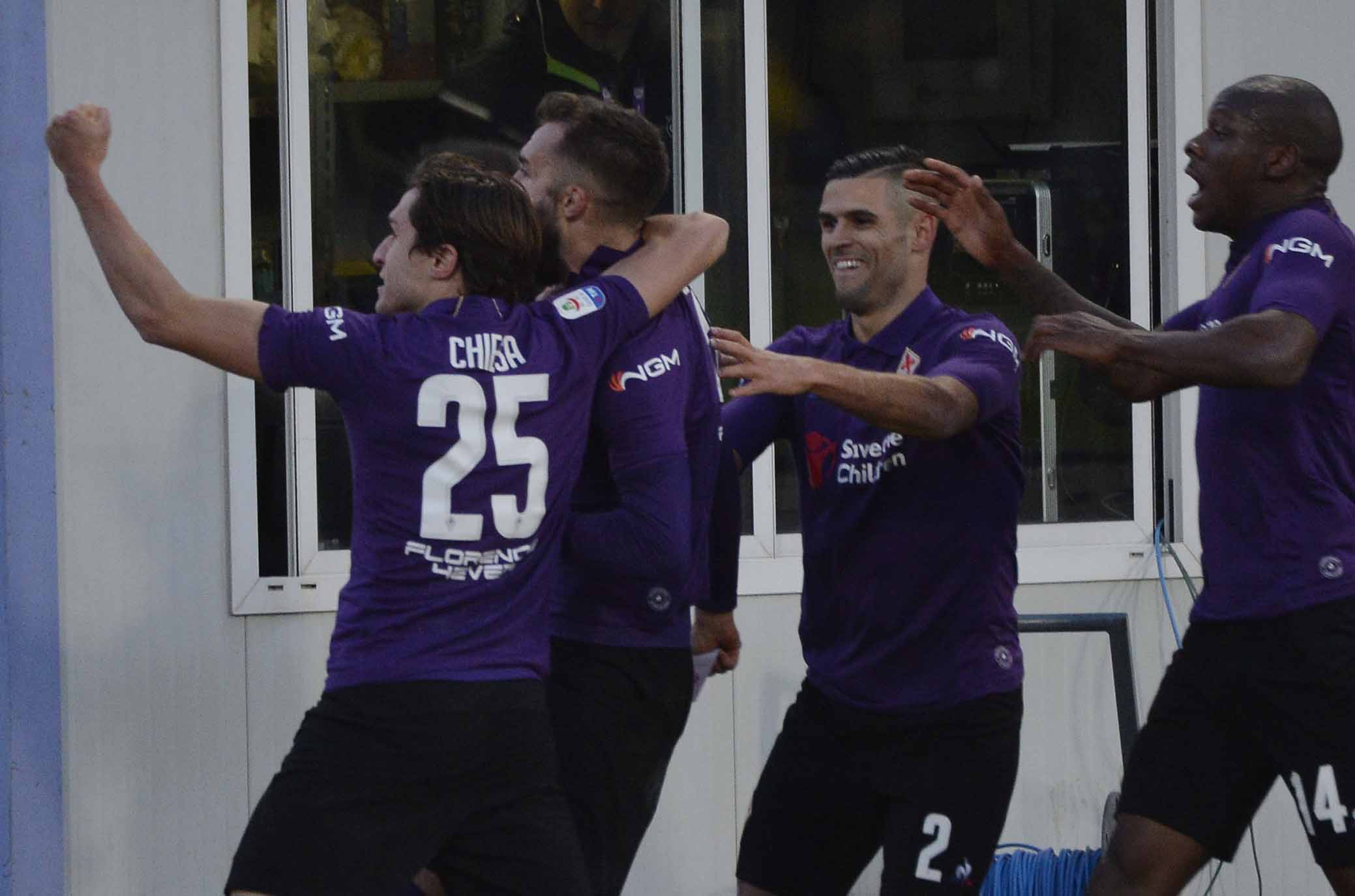 FIORENTINA-SAMPDORIA 20-01-2019 ESULTANZA DI GERMAN PEZZELLA DOPO IL GOL DEL 3-3. GALASSI SILAVNO/SILPRESS