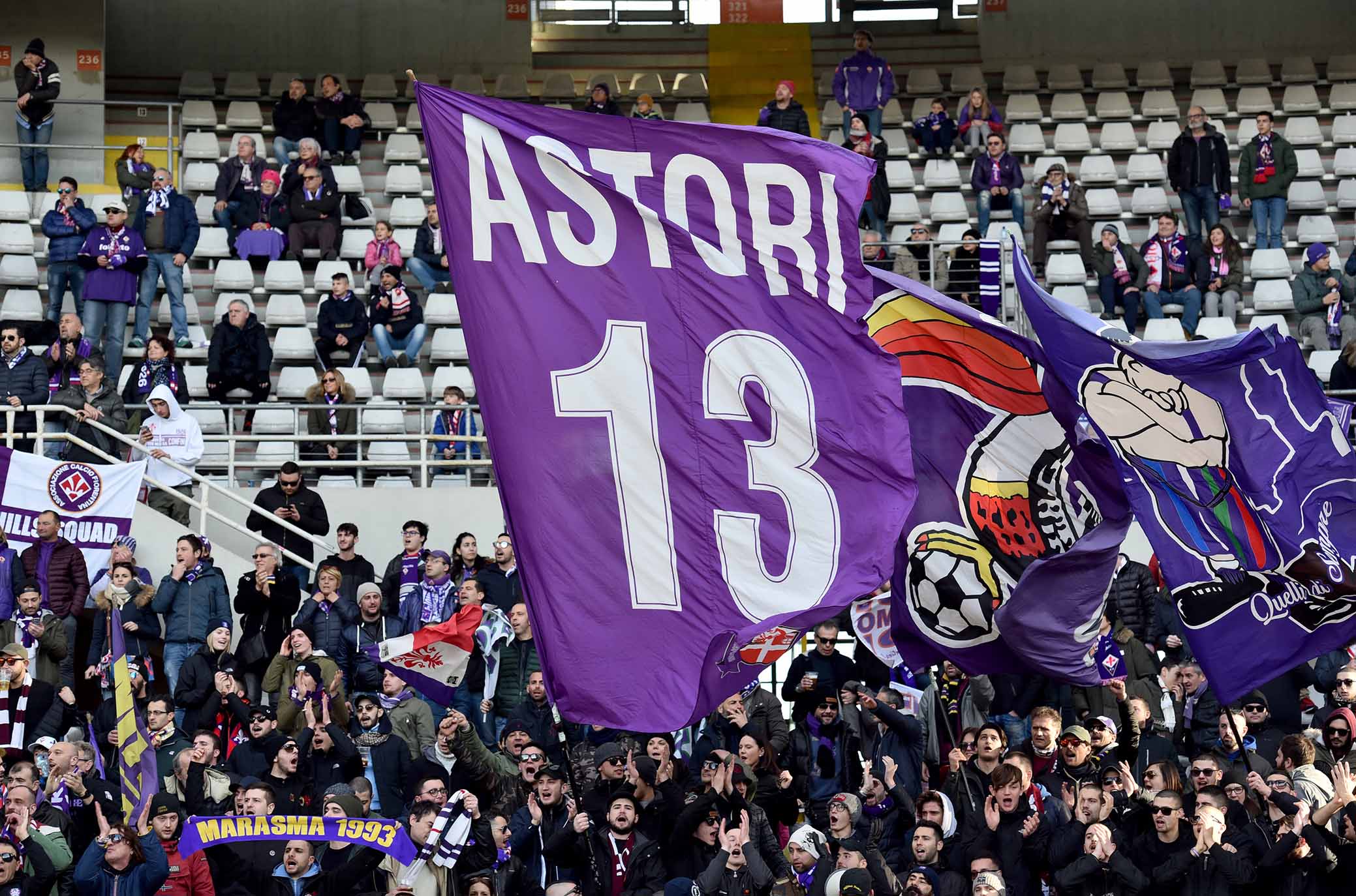 ph Marchisciano/SIL PRESS Torino 13-01-2019- Torino vs Fiorentina TIM CUP 2018-2019 nella foto: tifosi fiorentina