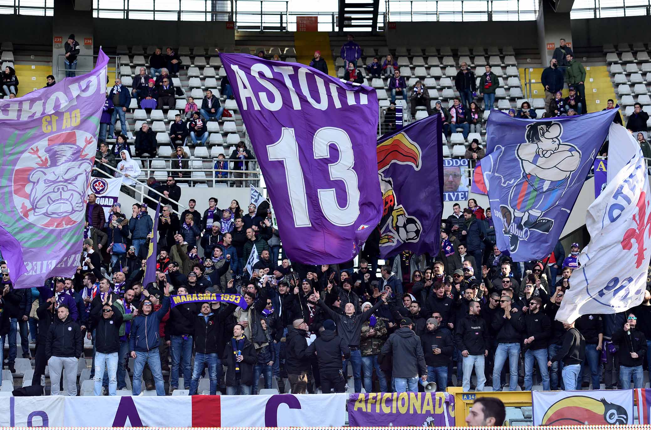 ph Marchisciano/SIL PRESS Torino 13-01-2019- Torino vs Fiorentina TIM CUP 2018-2019 nella foto: tifosi fiorentina
