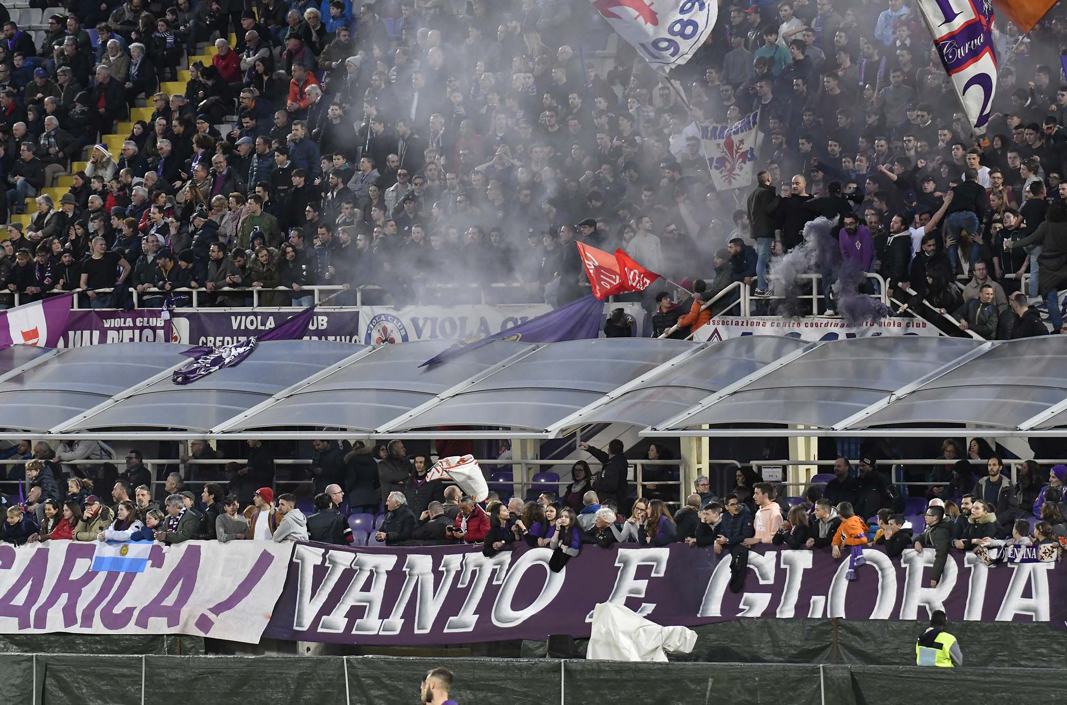 FIORENTINA 25-02-2019 TIFOSI IN MARATONA . GALASSI SILVANO/SILPRESS