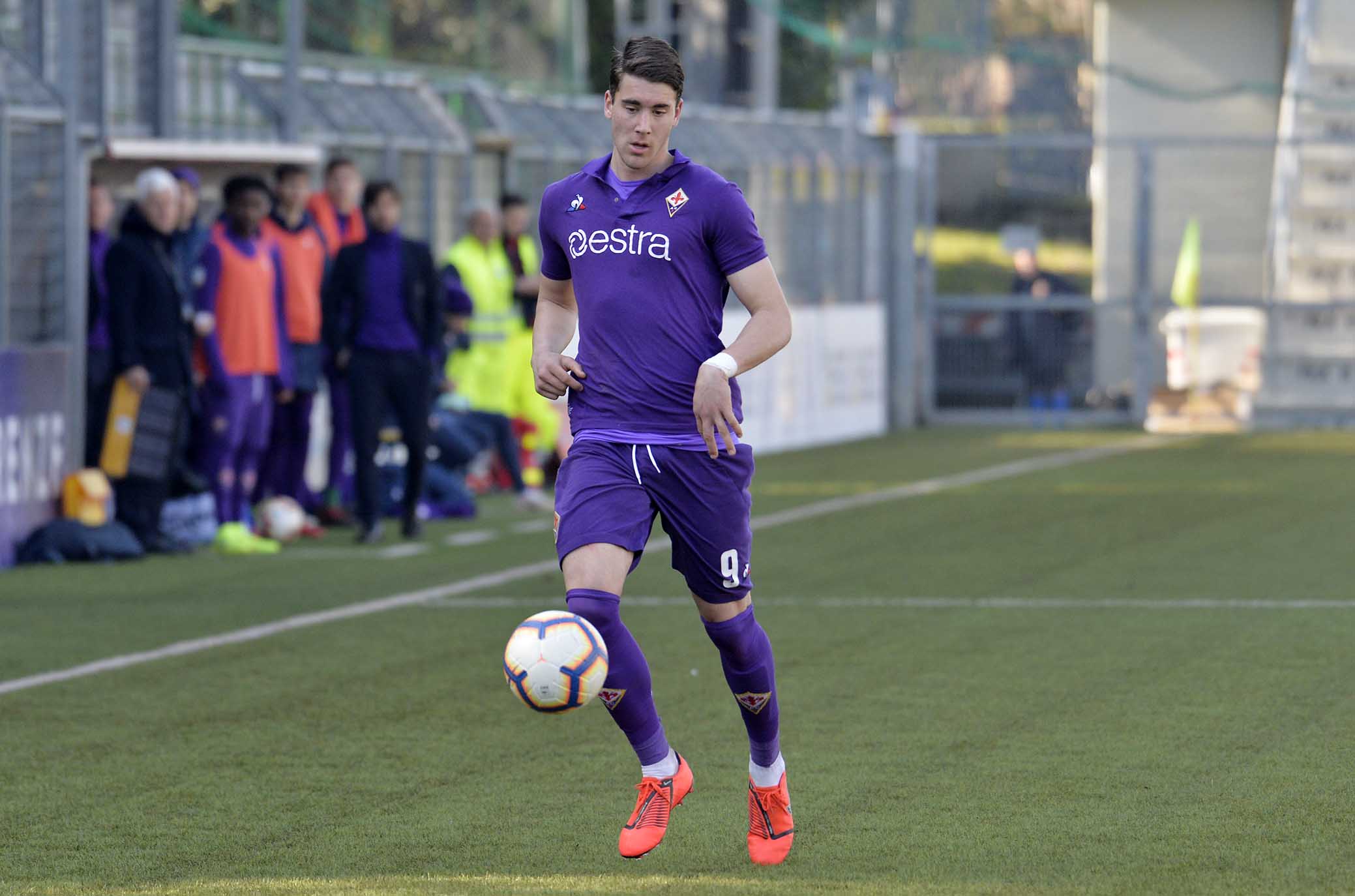 Vlahovic in campo nella sconfitta della Serbia U19 contro il Belgio