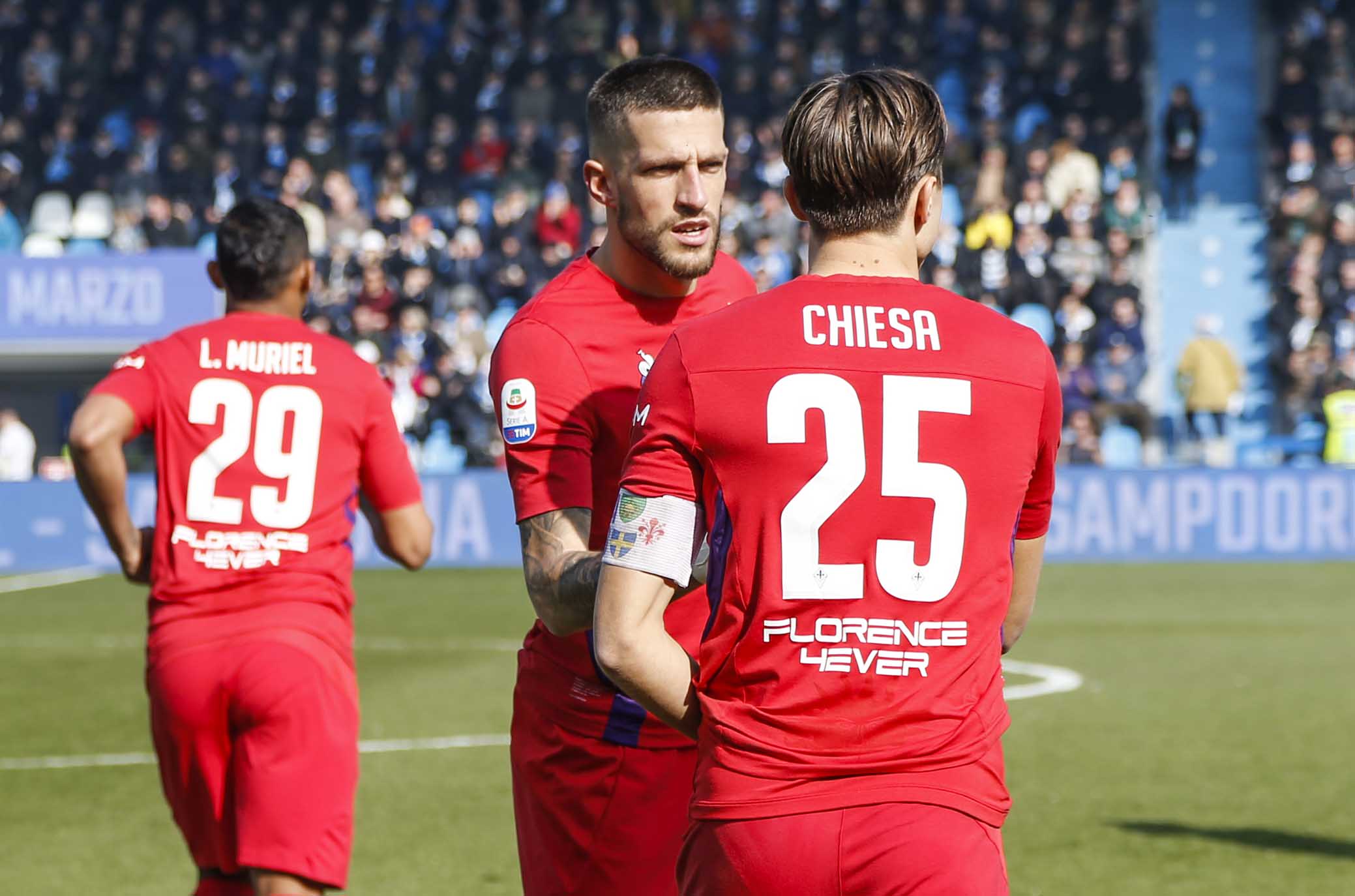 FERRARA - ITALY, 17-02-19 - 24° GIORNATA DI CAMPIONATO SERIE A TIM - STADIO PAOLO MAZZA : SPAL VS FIORENTINA, FOTO DI CASTALDI, NELLA FOTO: CRISTIANO BIRAGHI E FEDERICO CHIESA