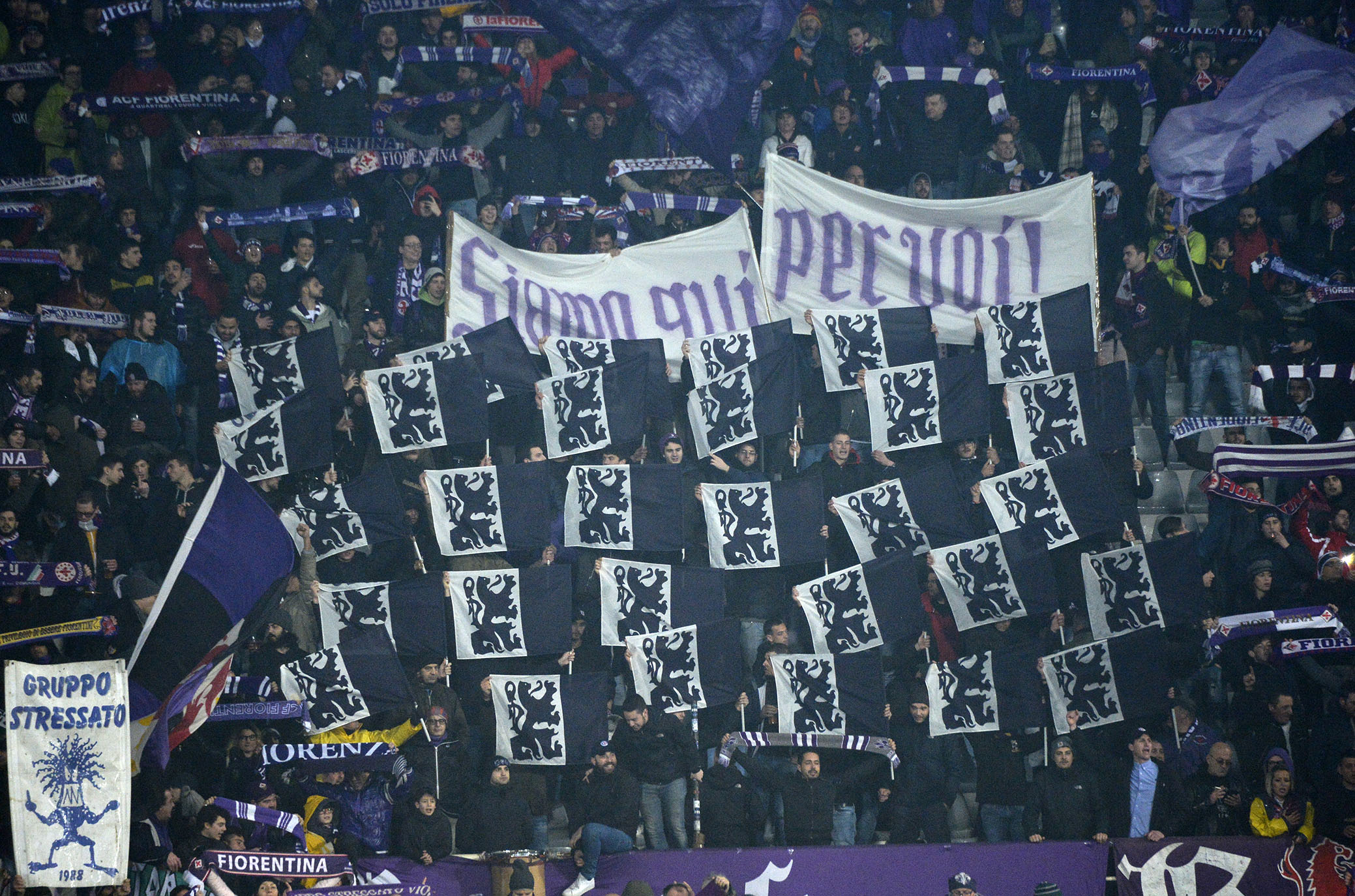 FIORENTINA-NAPOLI 09-02-2019 CURVA FIESOLE. GALASSI SILVANO/SILPRESS