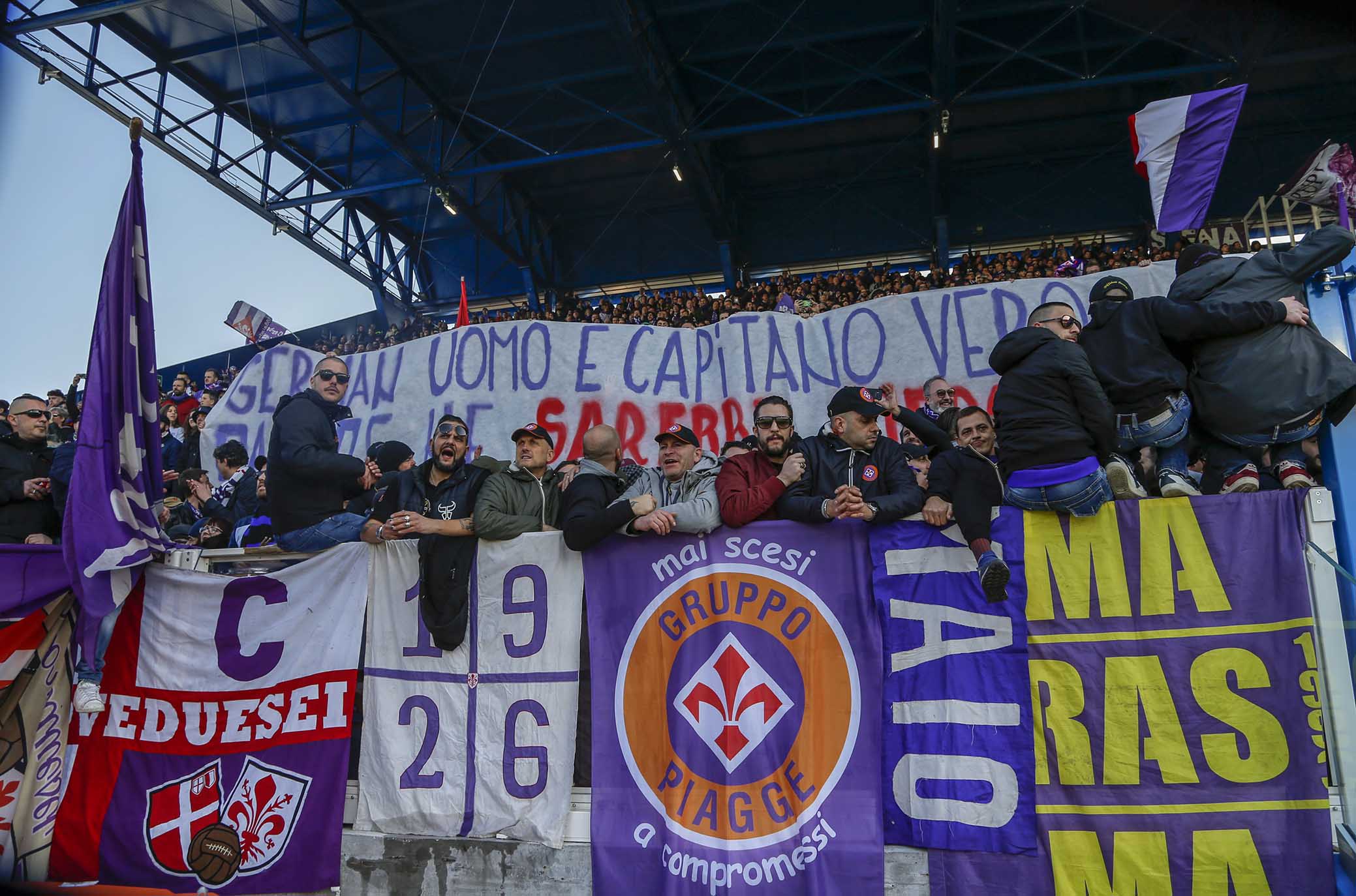 FERRARA - ITALY, 17-02-19 - 24° GIORNATA DI CAMPIONATO SERIE A TIM - STADIO PAOLO MAZZA : SPAL VS FIORENTINA, FOTO DI CASTALDI, NELLA FOTO: TIFOSI DELLA FIORENTINA