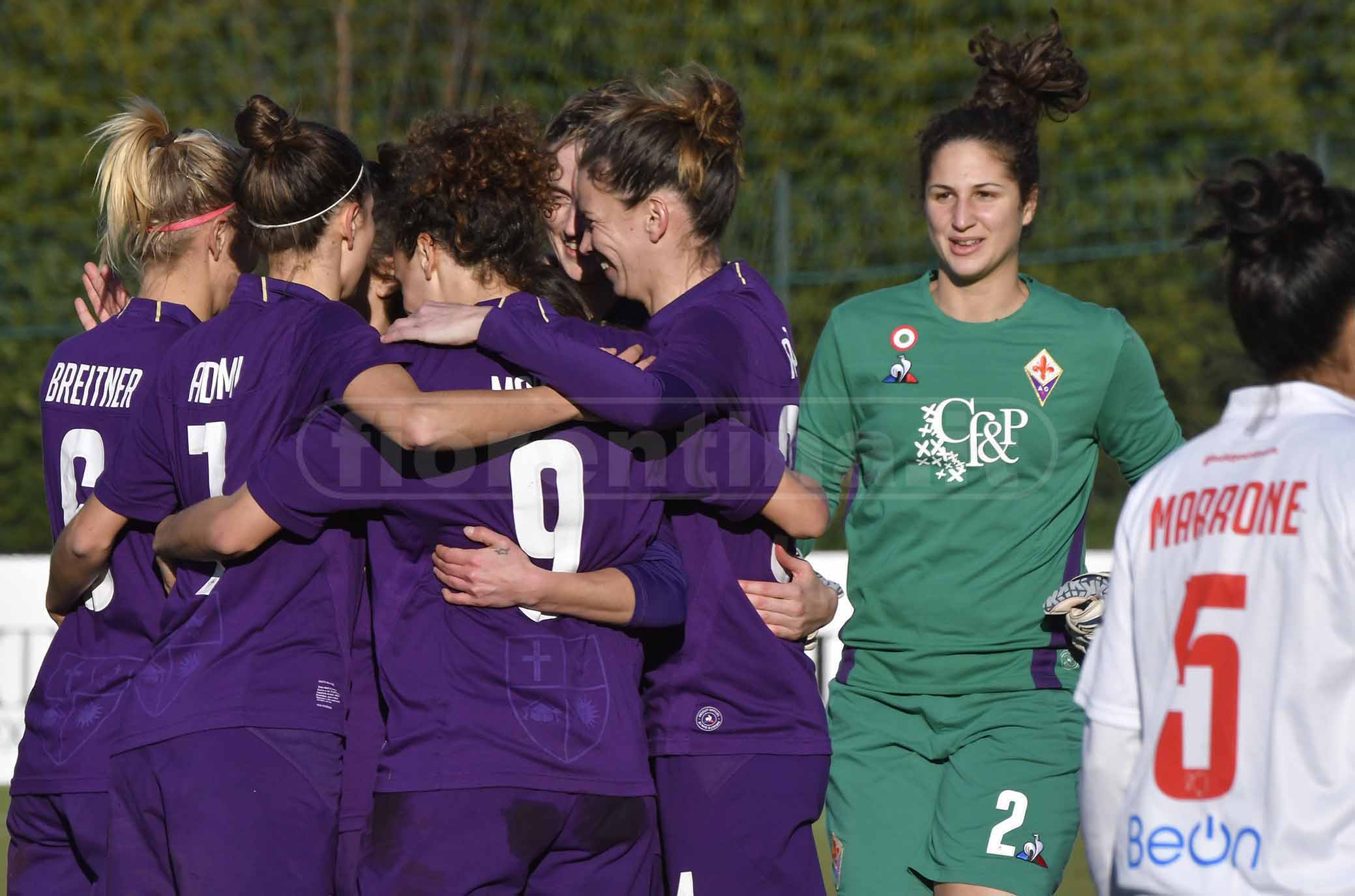 FIORENTINA WOMEN'S-BARI 05-02-2019. ESULTANZA DOPO IL GOL DELLA TATIANA BONETTI. GALASSI SILVANO/SILPRESS