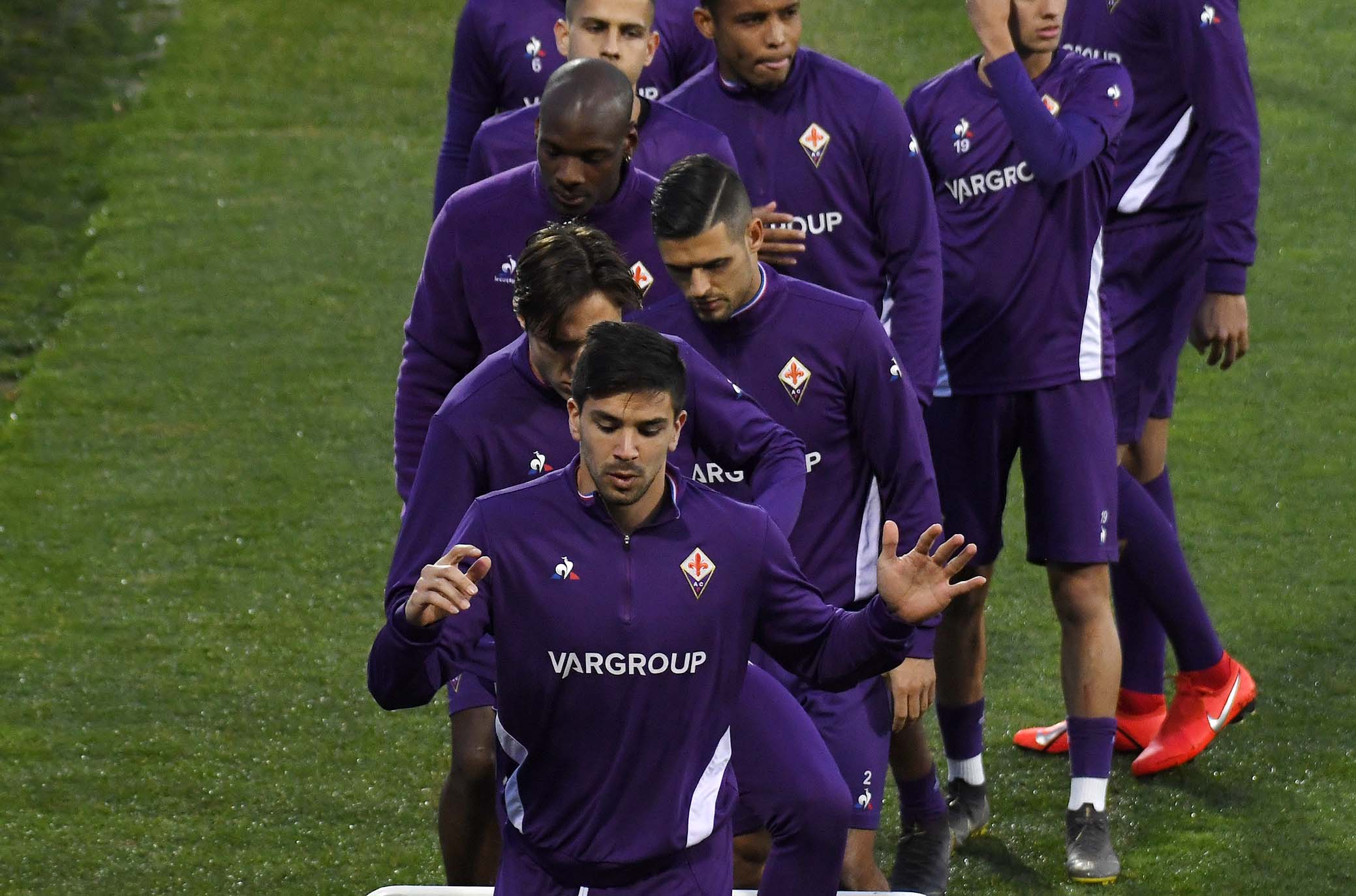FIORENTINA 25-02-2019 VINCENT LAURINI, FEDERICO CHIESA E GIOVANNI SIMEONE. GALASSI SILVANO/SILPRESS