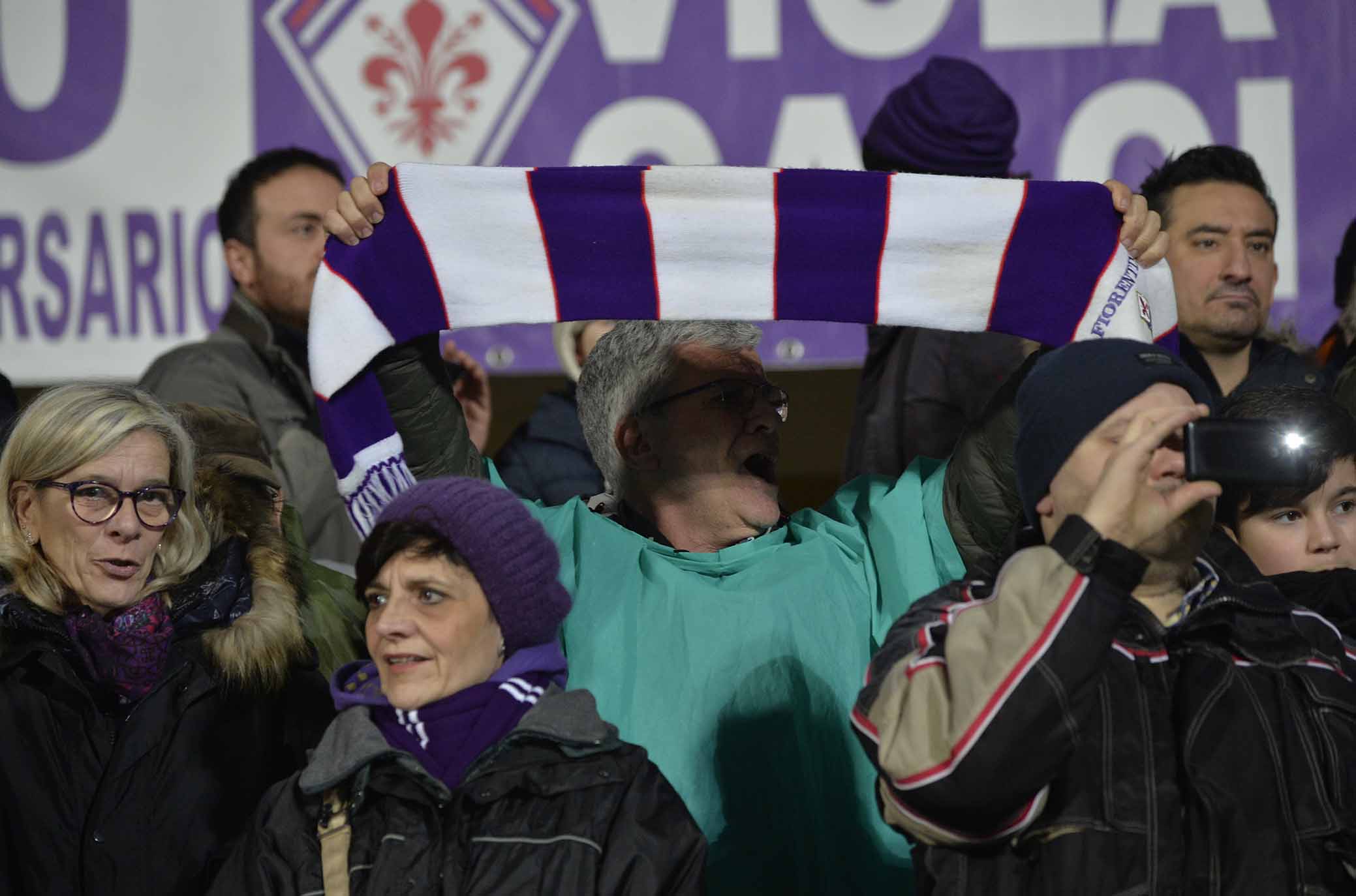 Fiorentina-Napoli, le immagini dei tifosi viola nella FOTOGALLERY di VI.IT