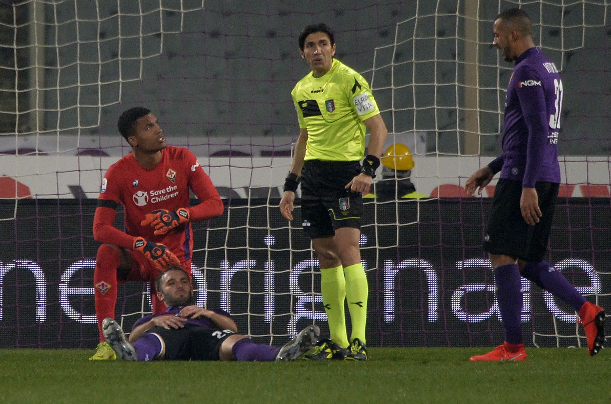 FIORENTINA-NAPOLI 09-02-2019 GERMAN PEZZELLA INFORTUNATO . GALASSI SILVANO/SILPRESS