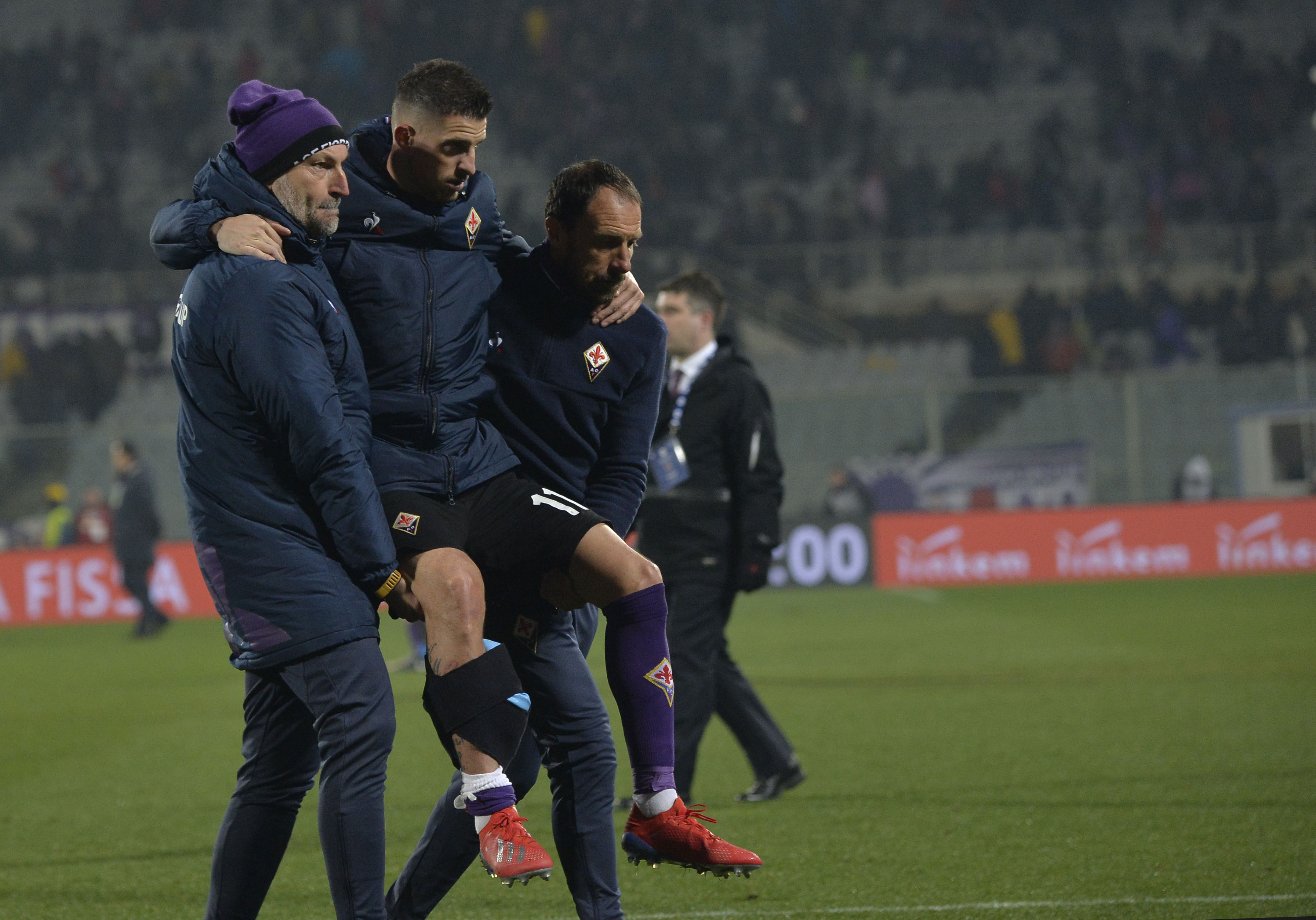 FIORENTINA-NAPOLI 09-02-2019 KEVIN MIRALLAS INFORTUNATO . GALASSI SILVANO/SILPRESS