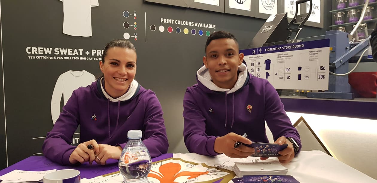 Fiorentina Store, Guagni e Muriel con i tifosi per foto ed autografi (FOTO)