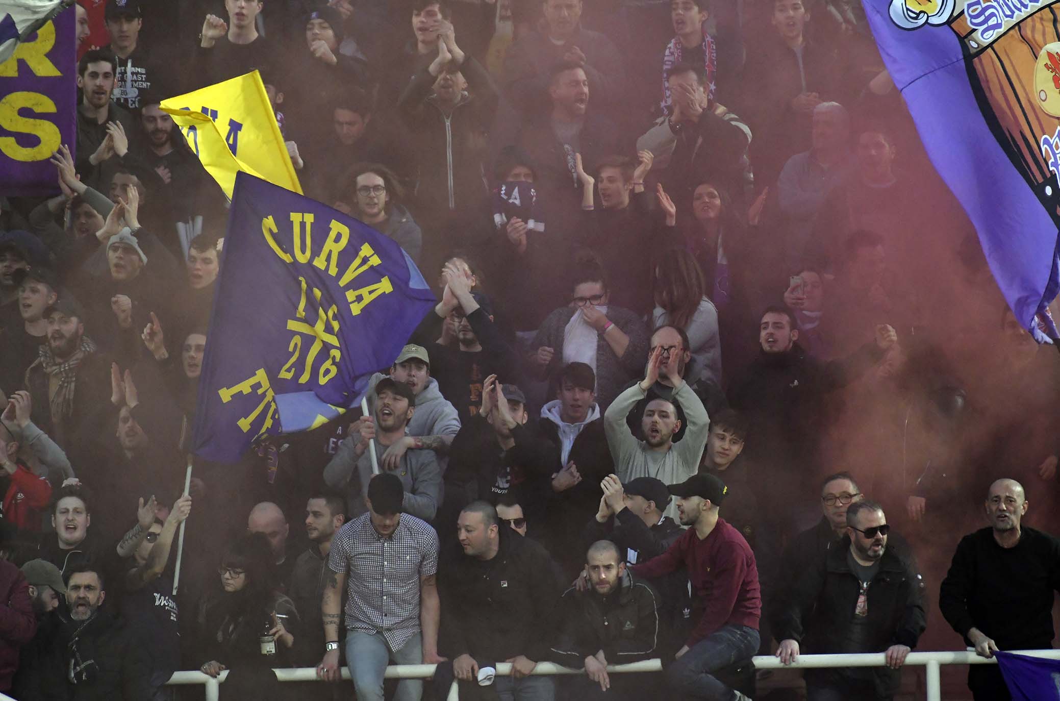 FIORENTINA 25-02-2019 TIFOSI IN MARATONA. GALASSI SILVANO/SILPRESS