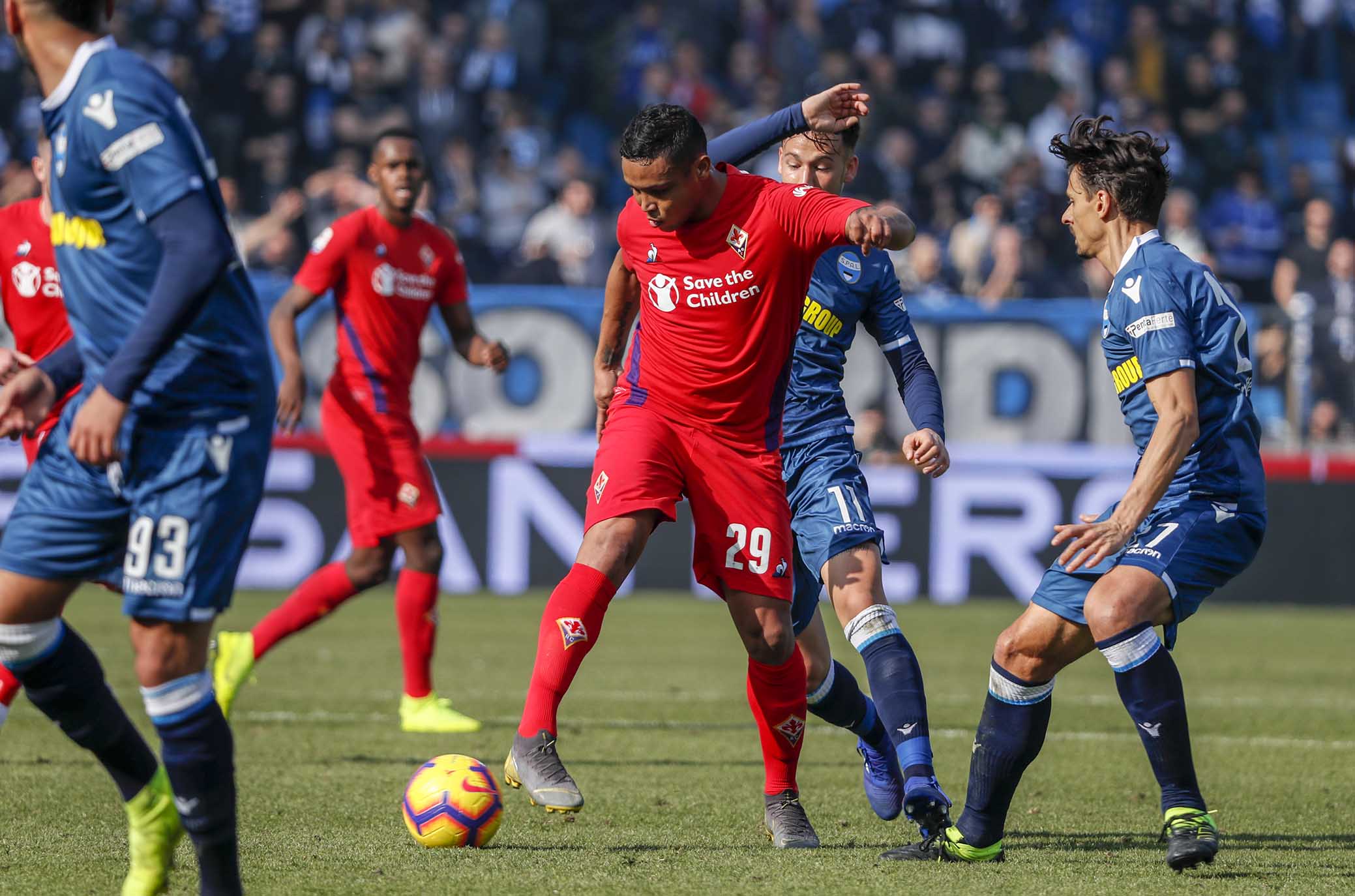 FERRARA - ITALY, 17-02-19 - 24° GIORNATA DI CAMPIONATO SERIE A TIM - STADIO PAOLO MAZZA : SPAL VS FIORENTINA, FOTO DI CASTALDI, NELLA FOTO: LUIS MURIEL