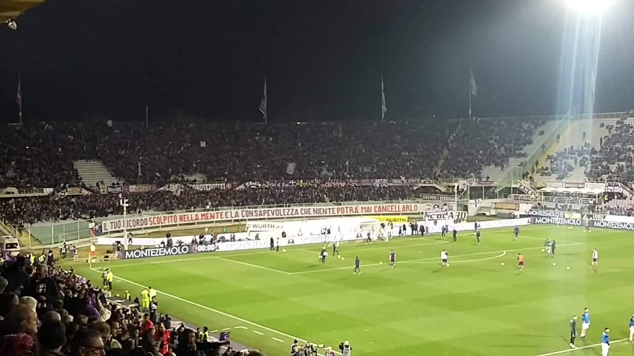 Striscione Fiesole: "Il tuo ricordo scolpito nella mente e la consapevolezza che niente potrà mai cancellarlo" (FOTO)