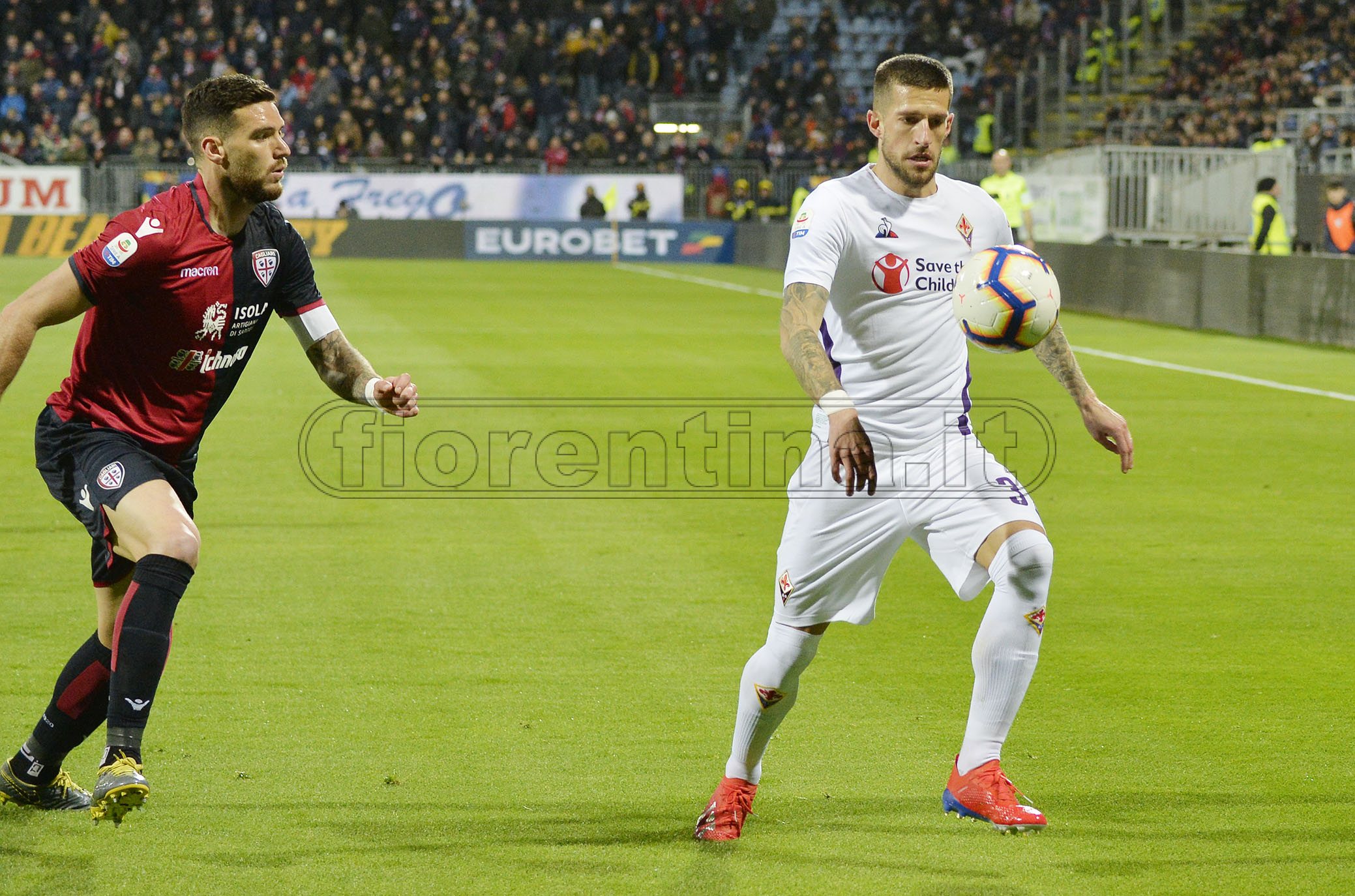CAGLIARI-FIORENTINA 15-03-2019 CRISTIANO BIRAGHI. GALASSI SILVANO/SILPRESS