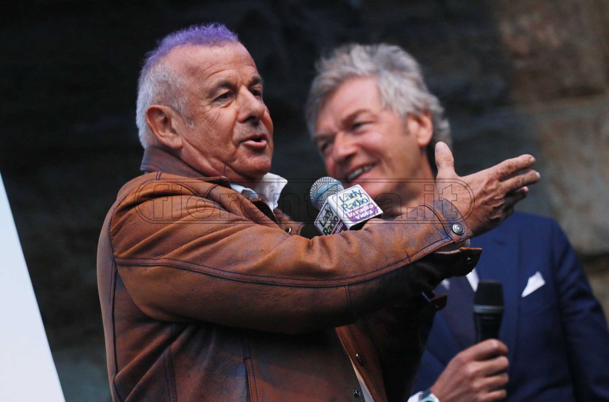 FIORENTINA 31-03-2019 GFESTA PER I 50 ANNI DI GABRIEL BATISTUTA IN PIAZZA DELLA SIGNORIA. LUCIANO DATI. GALASSI SILVANO/SILPRESS