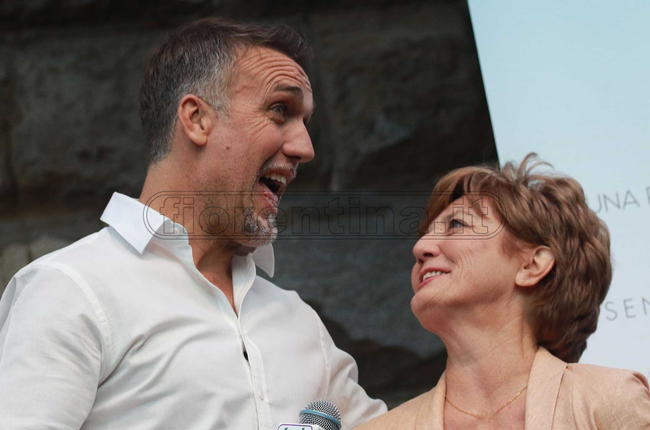 FIORENTINA 31-03-2019 GFESTA PER I 50 ANNI DI GABRIEL BATISTUTA IN PIAZZA DELLA SIGNORIA. GALASSI SILVANO/SILPRESS