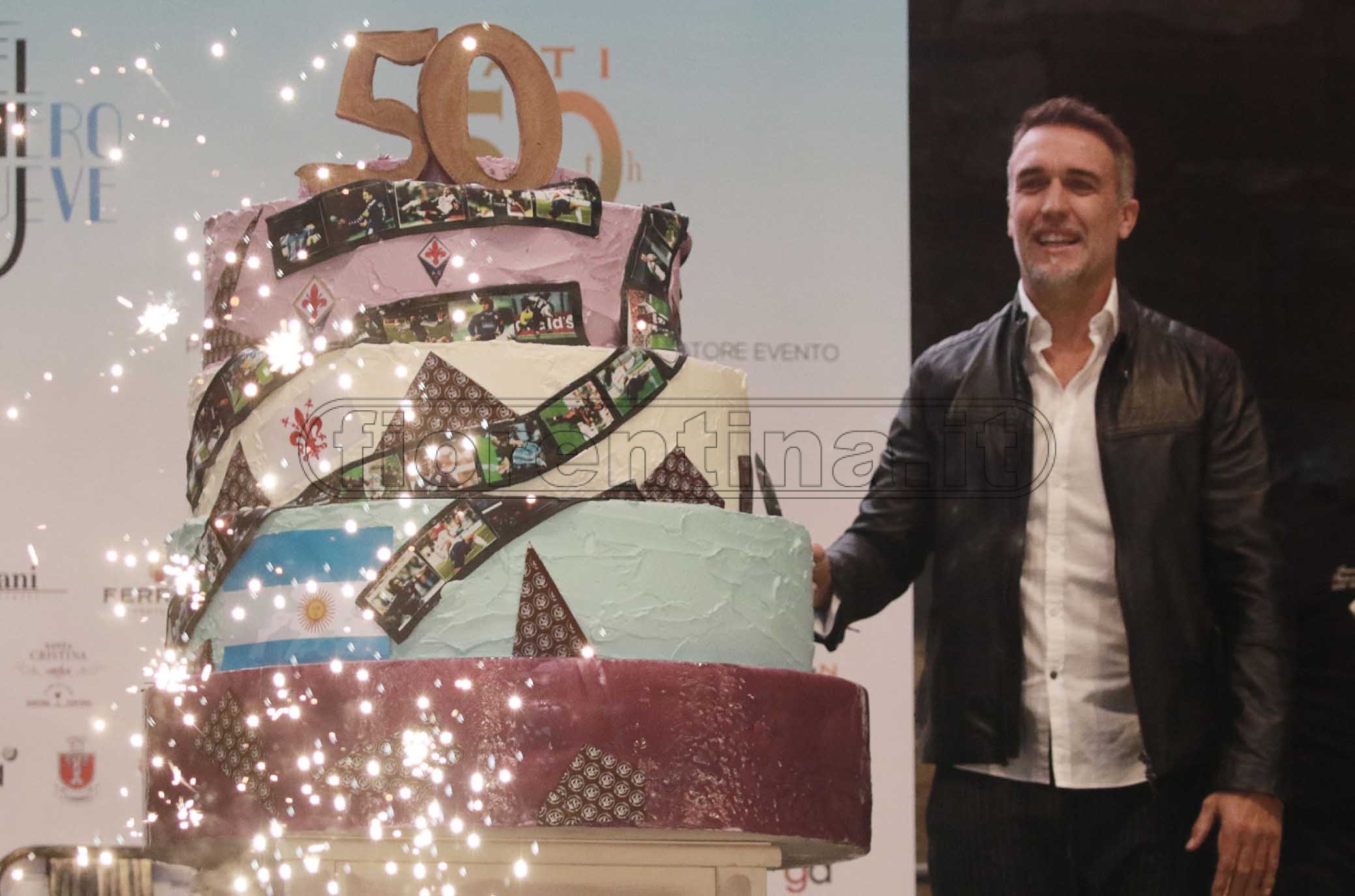 FIORENTINA 31-03-2019 GFESTA PER I 50 ANNI DI GABRIEL BATISTUTA IN PIAZZA DELLA SIGNORIA. GALASSI SILVANO/SILPRESS