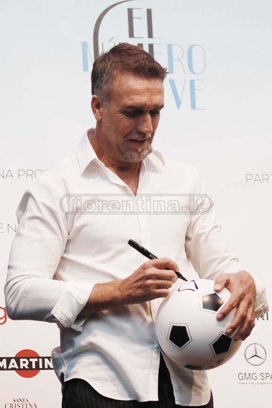 FIORENTINA 31-03-2019 GFESTA PER I 50 ANNI DI GABRIEL BATISTUTA IN PIAZZA DELLA SIGNORIA. GALASSI SILVANO/SILPRESS