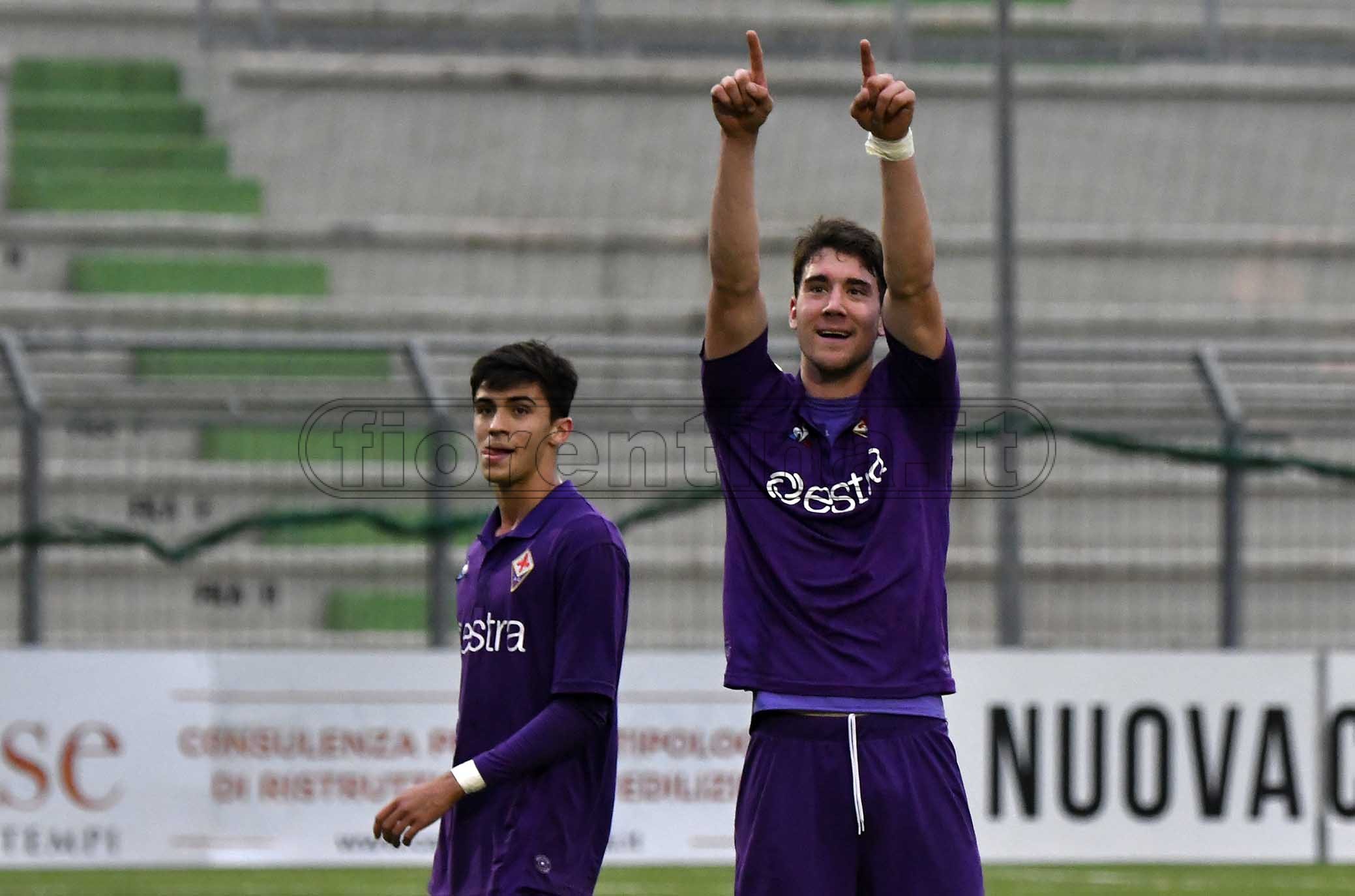 FIORENTINA PRIMAVERA-INTER 06-03-2019. TIM CUP 2018-2019. ESULTANZA DI DUSAN VLAHOVIC . GALASSI SILVANO/SILPRESS