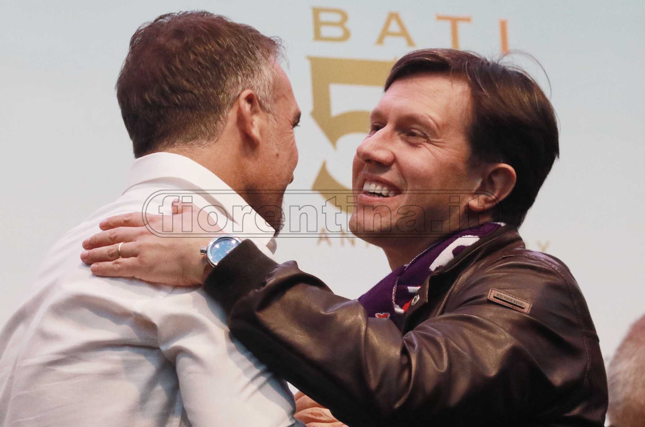 FIORENTINA 31-03-2019 GFESTA PER I 50 ANNI DI GABRIEL BATISTUTA IN PIAZZA DELLA SIGNORIA. DARIO NARDELLA. GALASSI SILVANO/SILPRESS