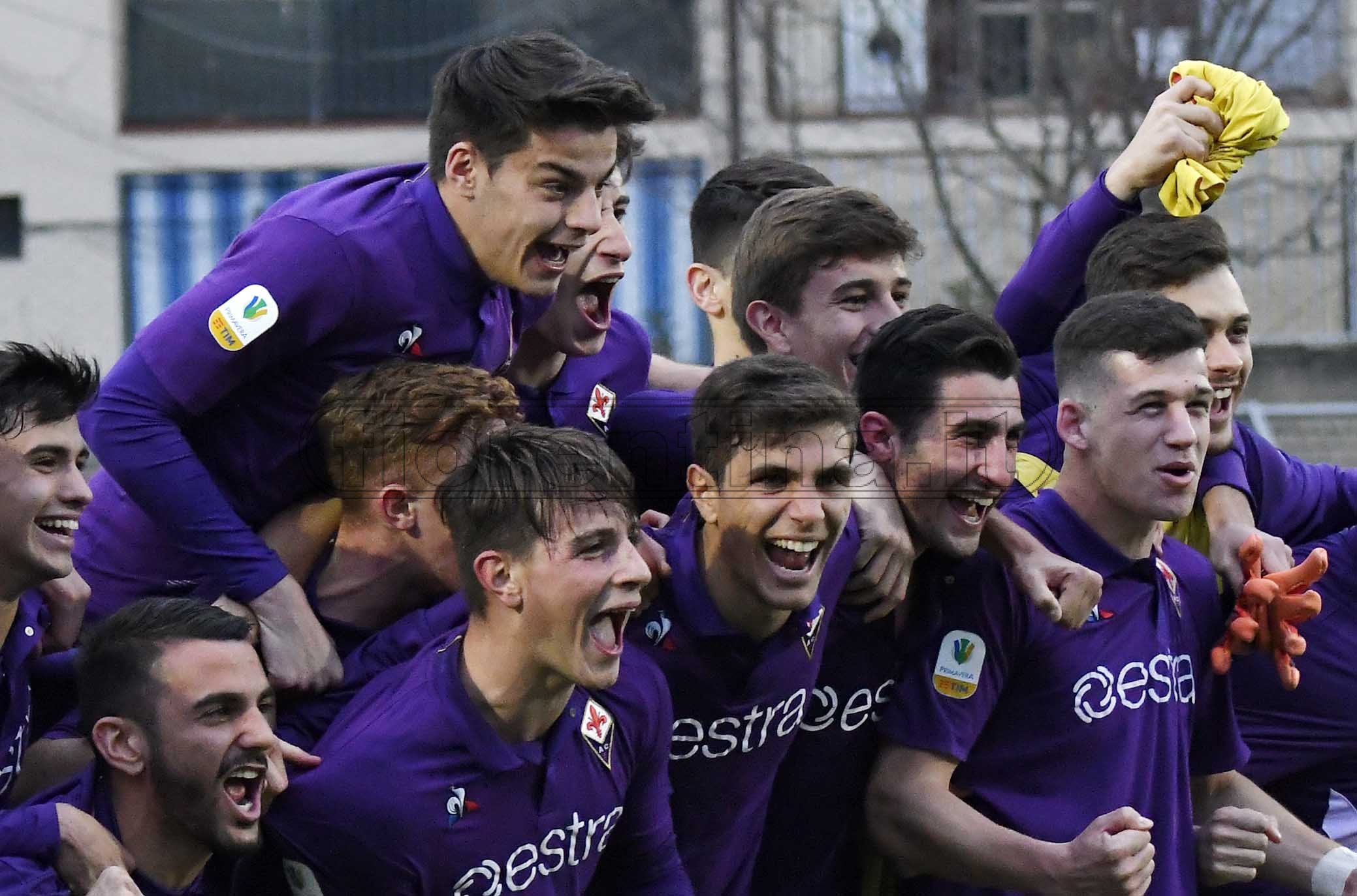 FIORENTINA PRIMAVERA-INTER 06-03-2019. TIM CUP 2018-2019. ESULTANZA DI FINE PARTITA . GALASSI SILVANO/SILPRESS