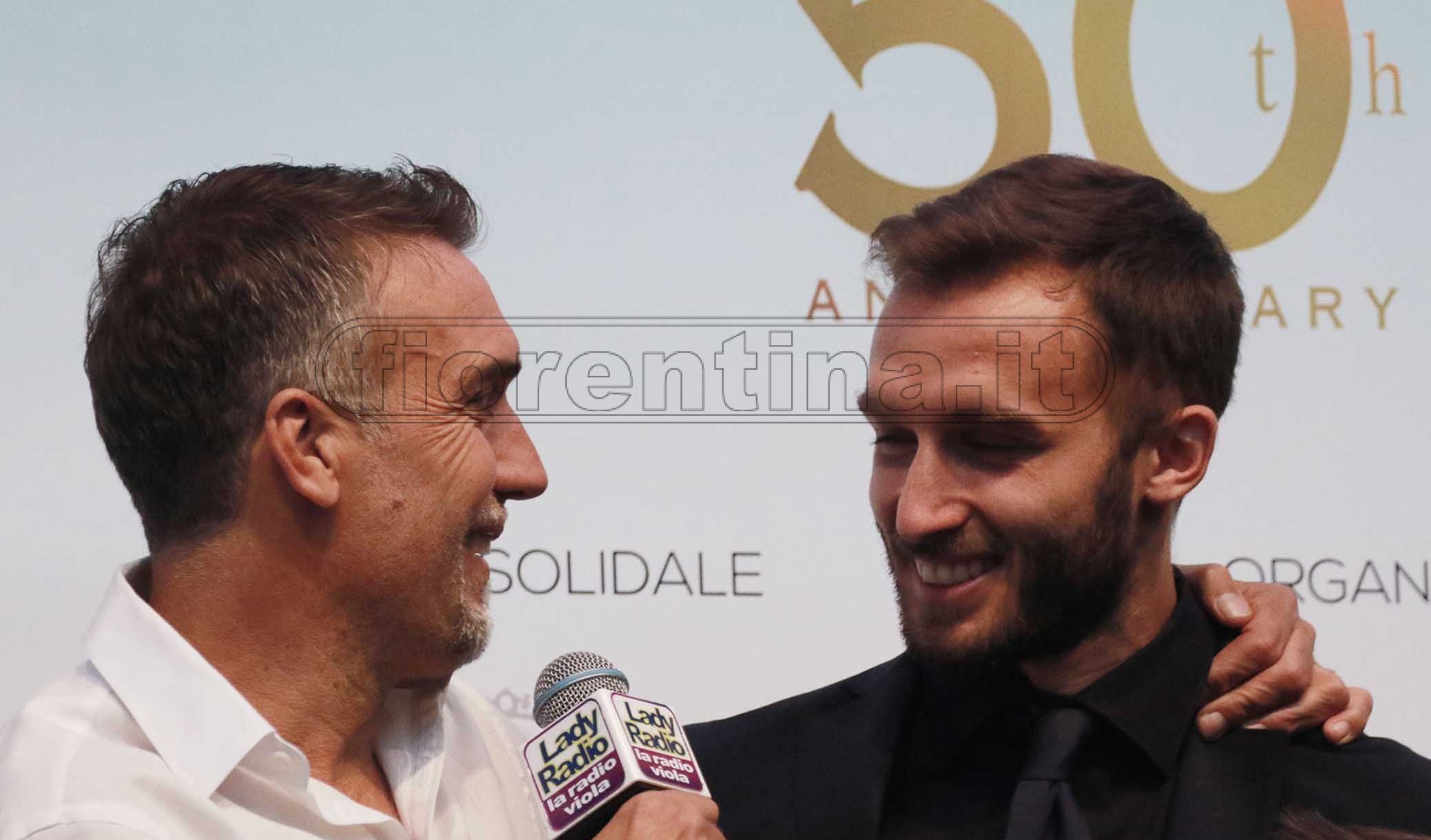FIORENTINA 31-03-2019 GFESTA PER I 50 ANNI DI GABRIEL BATISTUTA IN PIAZZA DELLA SIGNORIA. GERMAN PEZZELLA. GALASSI SILVANO/SILPRESS
