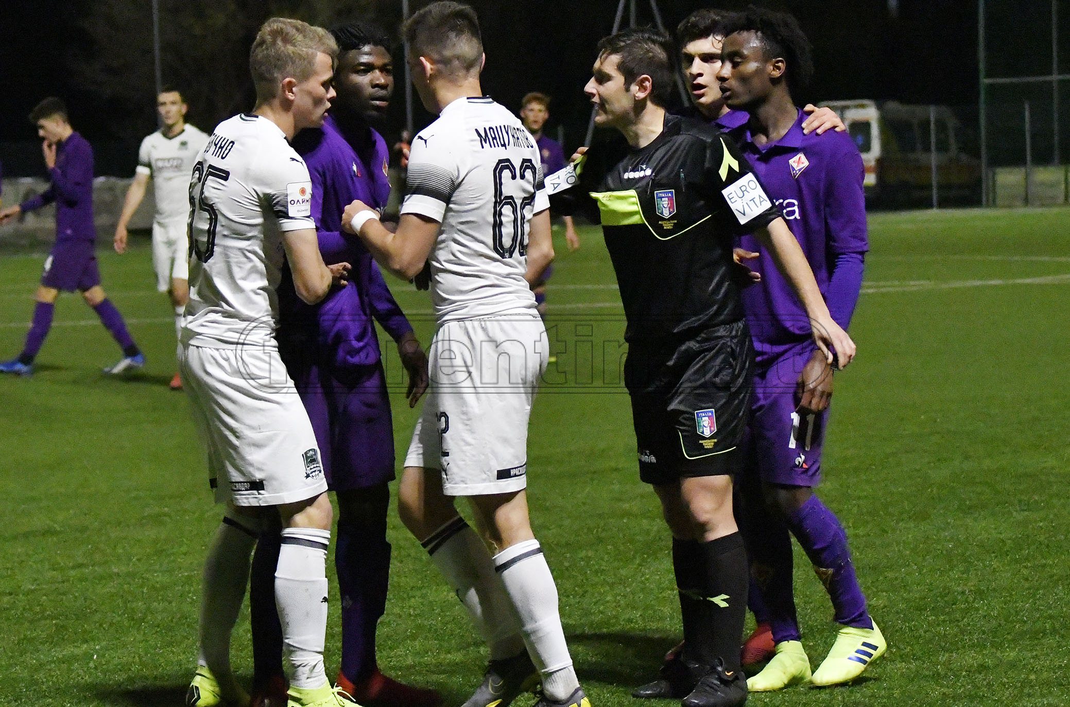 VIAREGGIO CUP 2019 FIORENTINA PRIMAVERA-KRASNODAR 12-03-3019 INIZIO DI RISSA. GALASSI SILVANO/SILPRESS