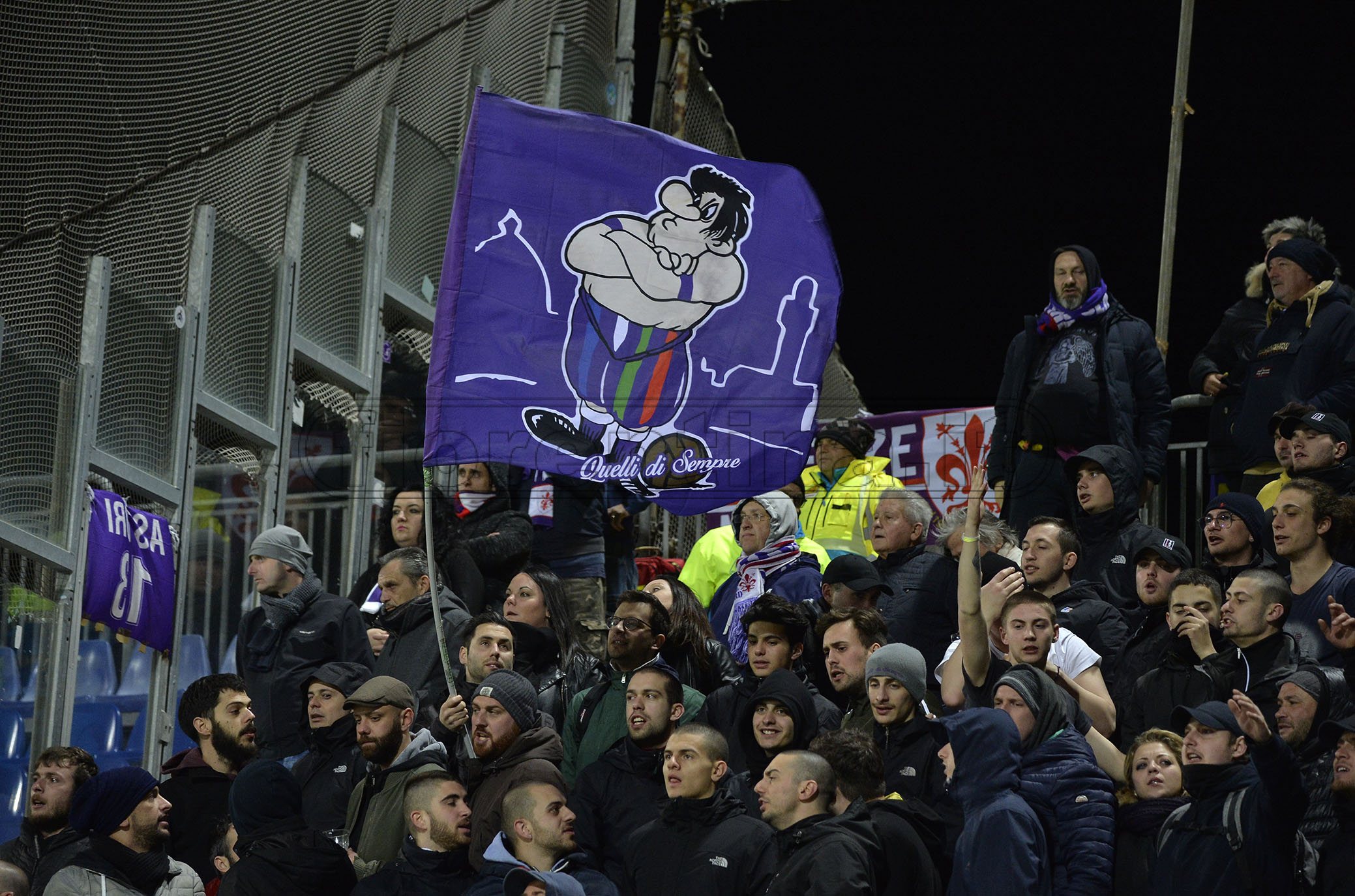 CAGLIARI-FIORENTINA 15-03-2019 TIFOSI DELLA FIORENTINA. GALASSI SILVANO/SILPRESS