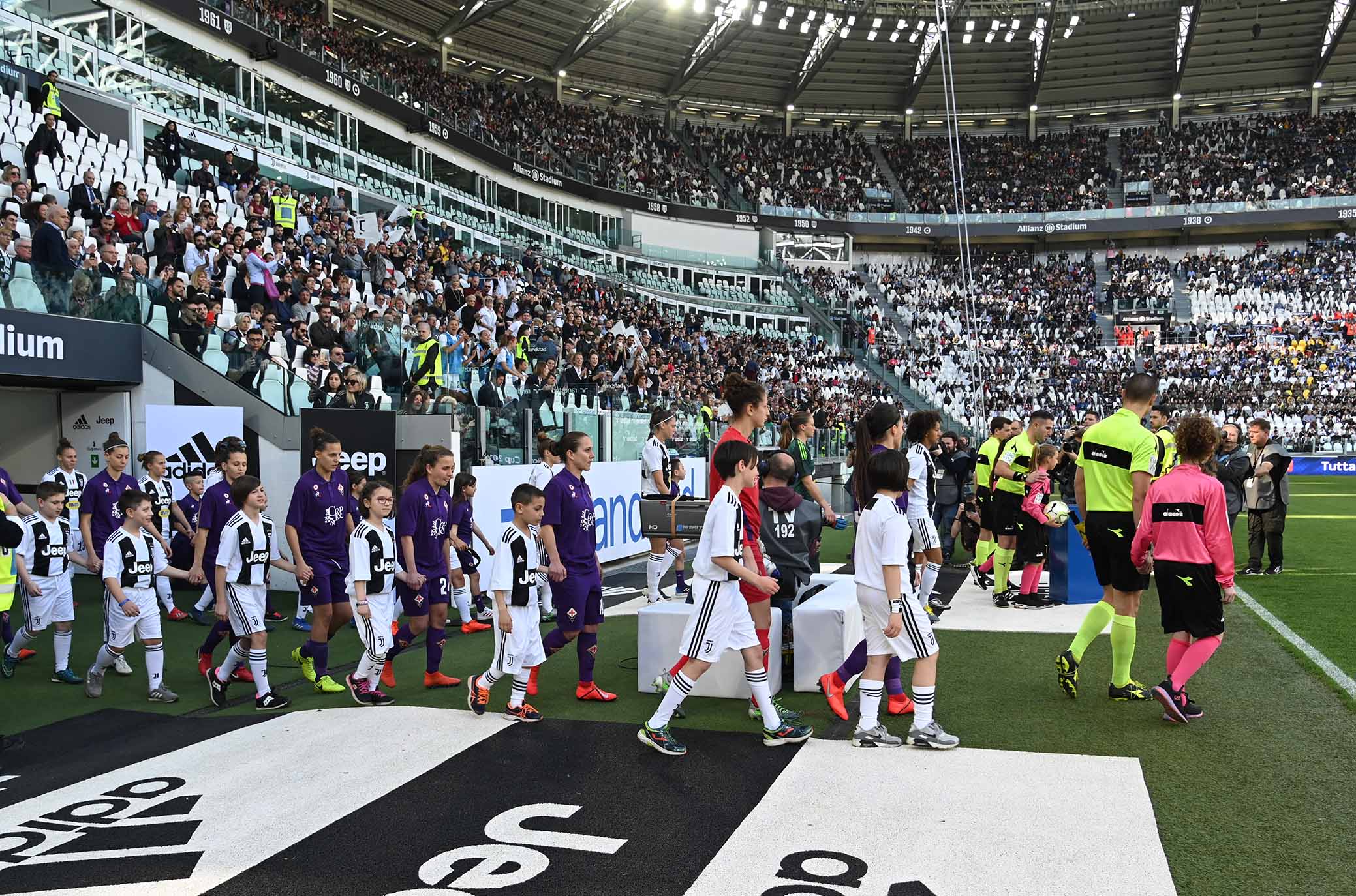 JUVENTUS WOMEN- FIORENTINA 24-03-2019 FIORENTINA WOMEN'S ENTRANO IN CAMPO. GALASSI SILVANO/SILPRESS