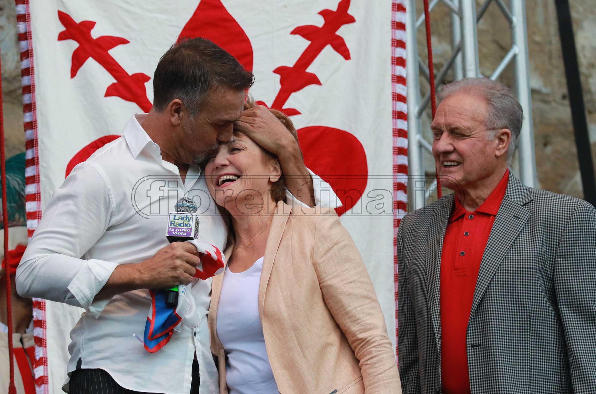 FIORENTINA 31-03-2019 GFESTA PER I 50 ANNI DI GABRIEL BATISTUTA IN PIAZZA DELLA SIGNORIA. GALASSI SILVANO/SILPRESS