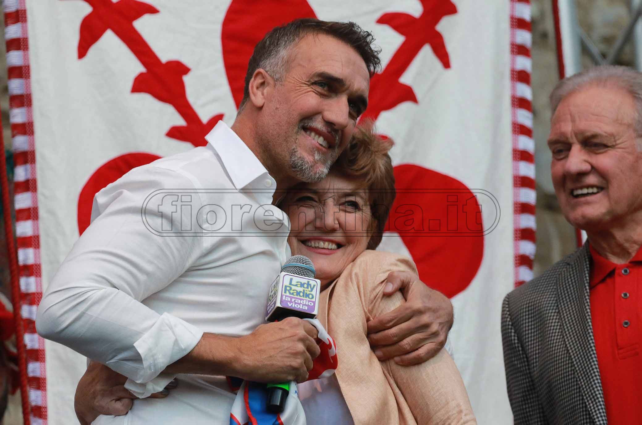 FIORENTINA 31-03-2019 GFESTA PER I 50 ANNI DI GABRIEL BATISTUTA IN PIAZZA DELLA SIGNORIA. GALASSI SILVANO/SILPRESS