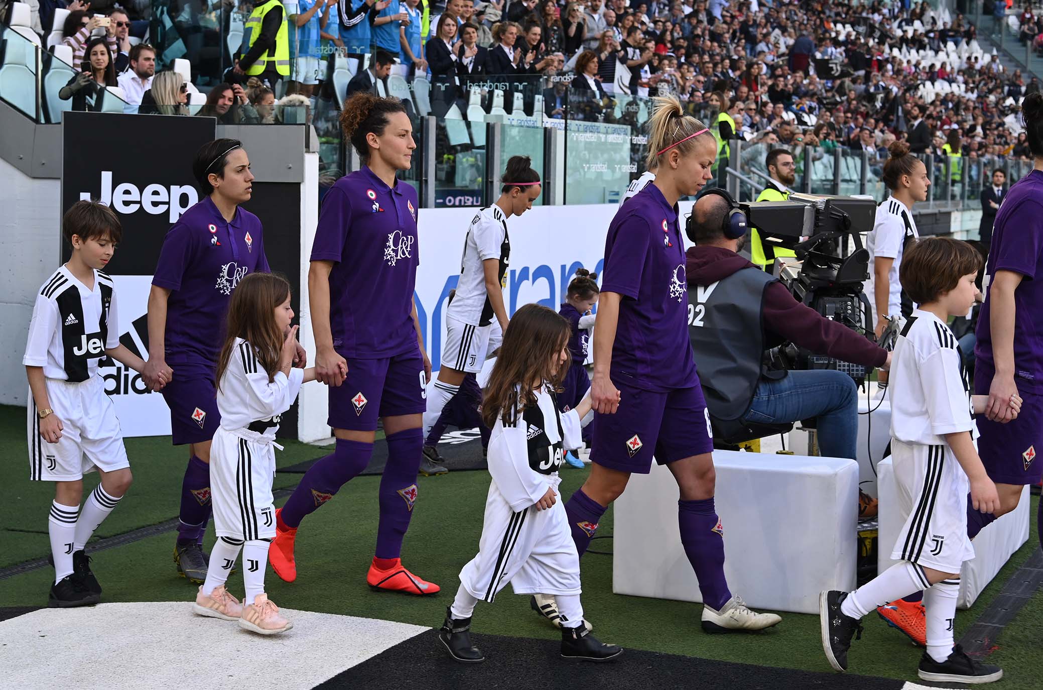 JUVENTUS WOMEN- FIORENTINA 24-03-2019 FIORENTINA WOMEN'S ENTRANO IN CAMPO. GALASSI SILVANO/SILPRESS