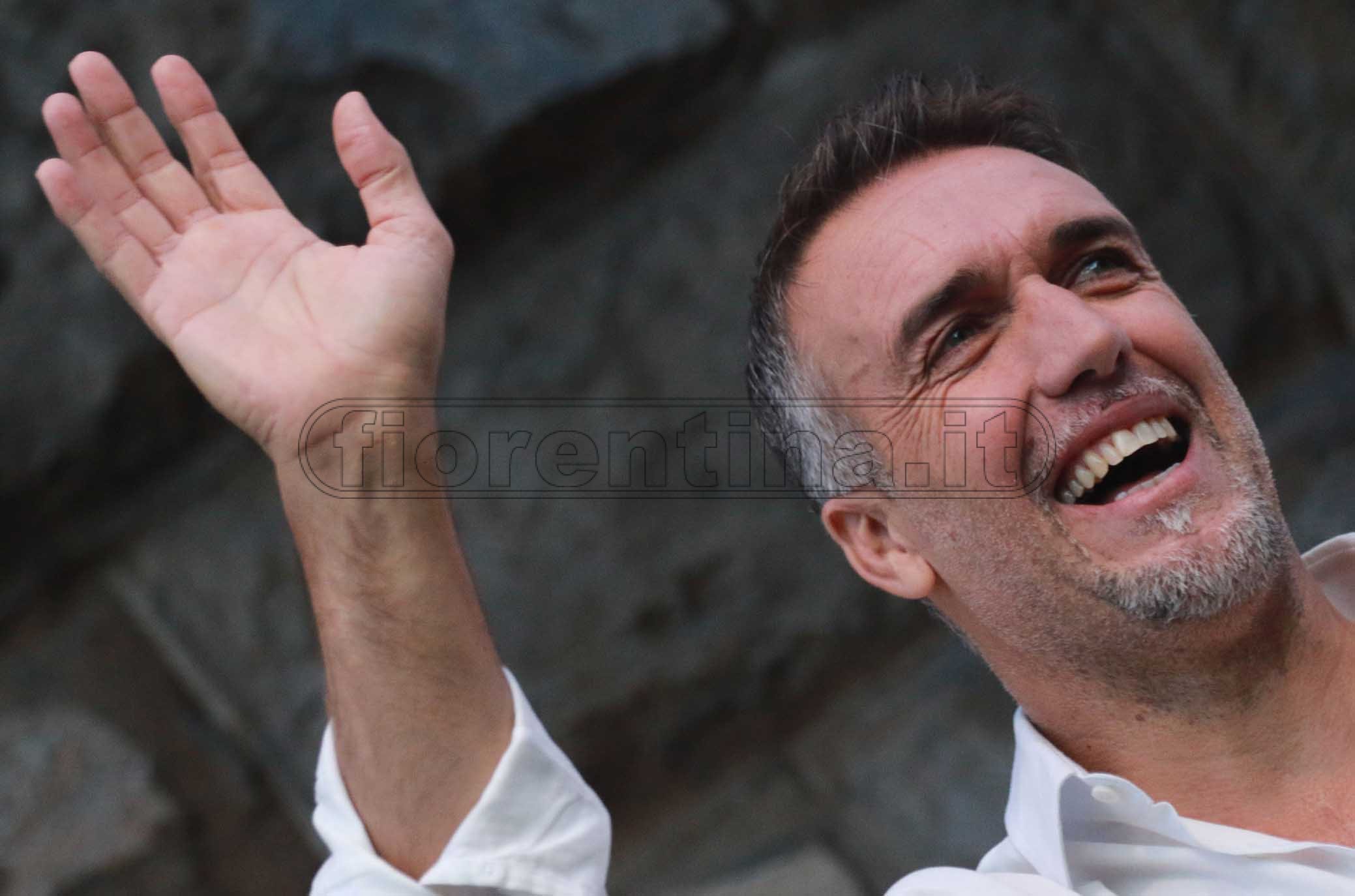 FIORENTINA 31-03-2019 GFESTA PER I 50 ANNI DI GABRIEL BATISTUTA IN PIAZZA DELLA SIGNORIA. GALASSI SILVANO/SILPRESS