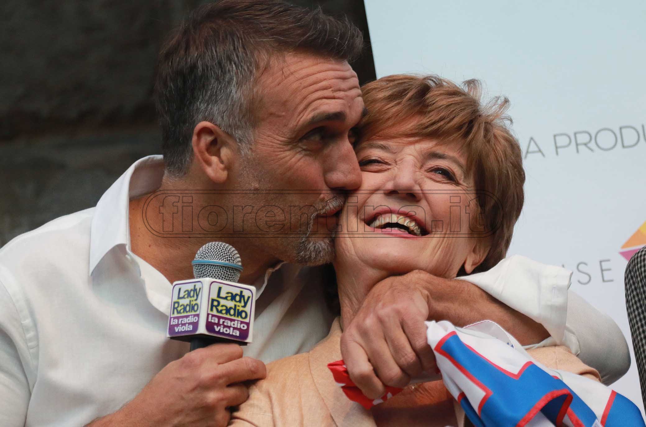 FIORENTINA 31-03-2019 GFESTA PER I 50 ANNI DI GABRIEL BATISTUTA IN PIAZZA DELLA SIGNORIA. GALASSI SILVANO/SILPRESS