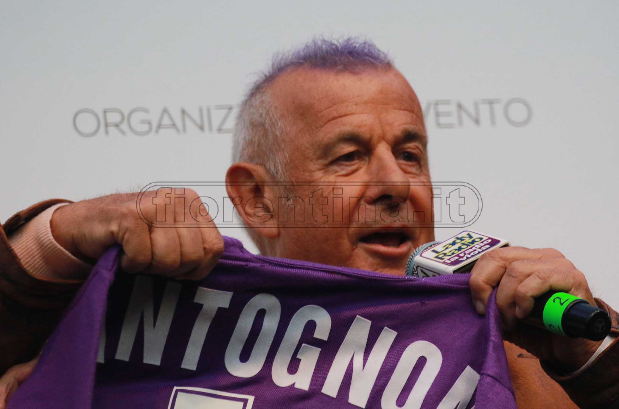FIORENTINA 31-03-2019 GFESTA PER I 50 ANNI DI GABRIEL BATISTUTA IN PIAZZA DELLA SIGNORIA. LUCIANO DATI. GALASSI SILVANO/SILPRESS