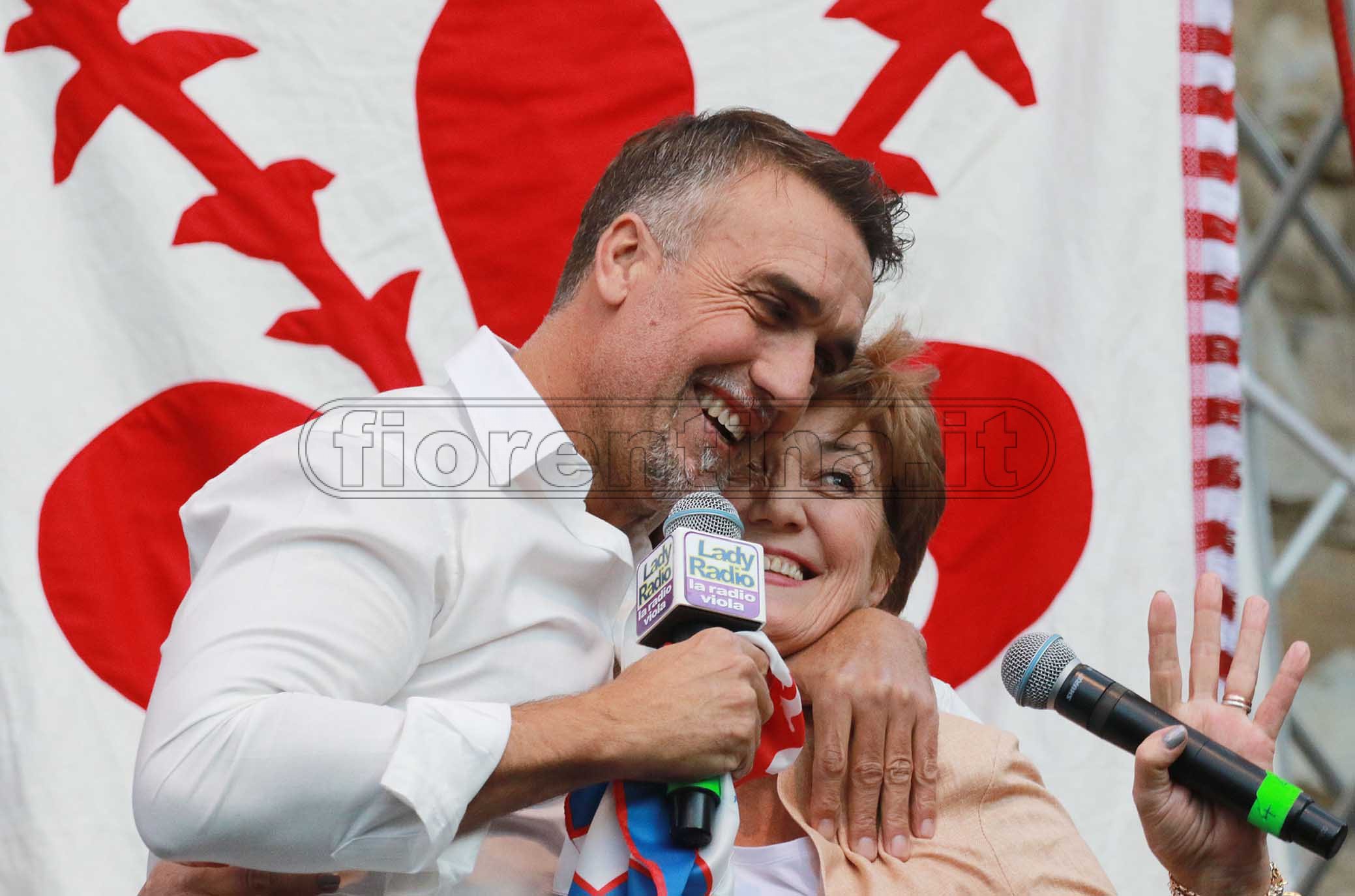 FIORENTINA 31-03-2019 GFESTA PER I 50 ANNI DI GABRIEL BATISTUTA IN PIAZZA DELLA SIGNORIA. GALASSI SILVANO/SILPRESS