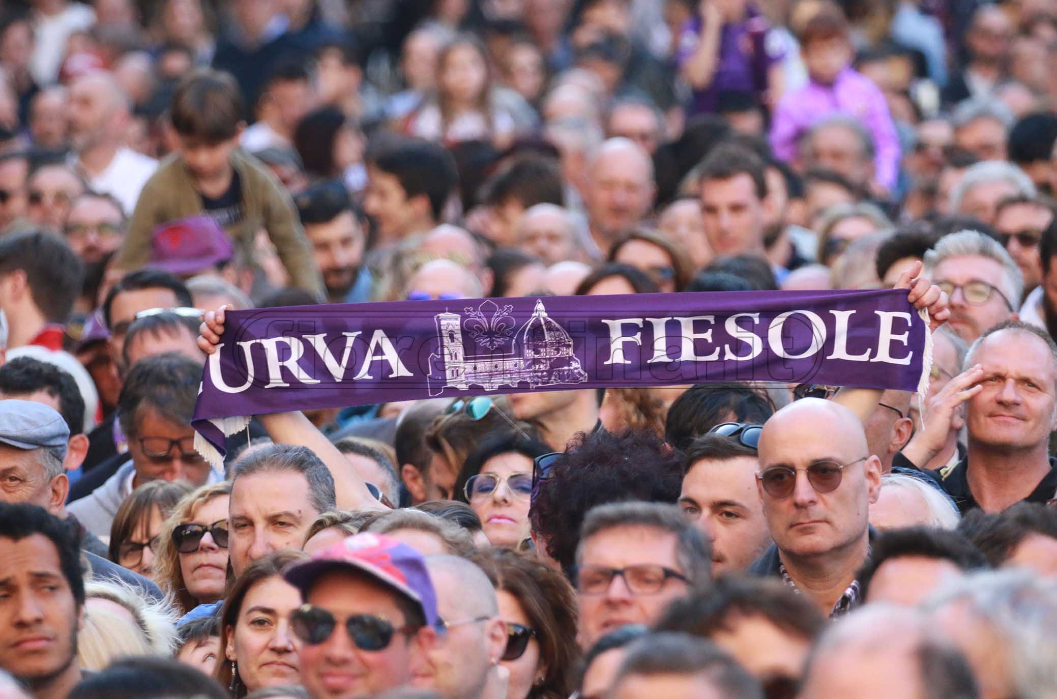 FIORENTINA 31-03-2019 GFESTA PER I 50 ANNI DI GABRIEL BATISTUTA IN PIAZZA DELLA SIGNORIA. GALASSI SILVANO/SILPRESS