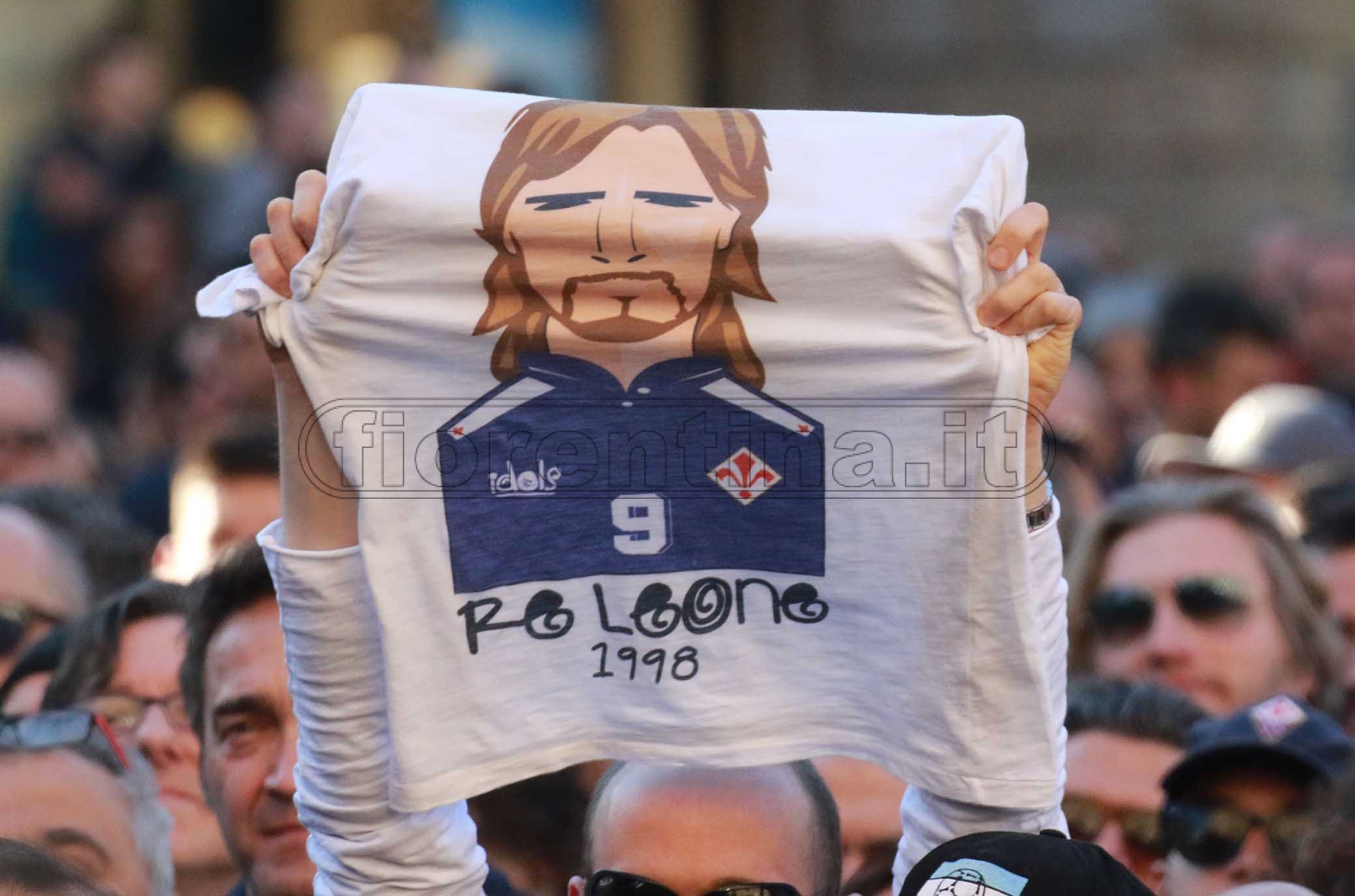 FIORENTINA 31-03-2019 GFESTA PER I 50 ANNI DI GABRIEL BATISTUTA IN PIAZZA DELLA SIGNORIA. GALASSI SILVANO/SILPRESS