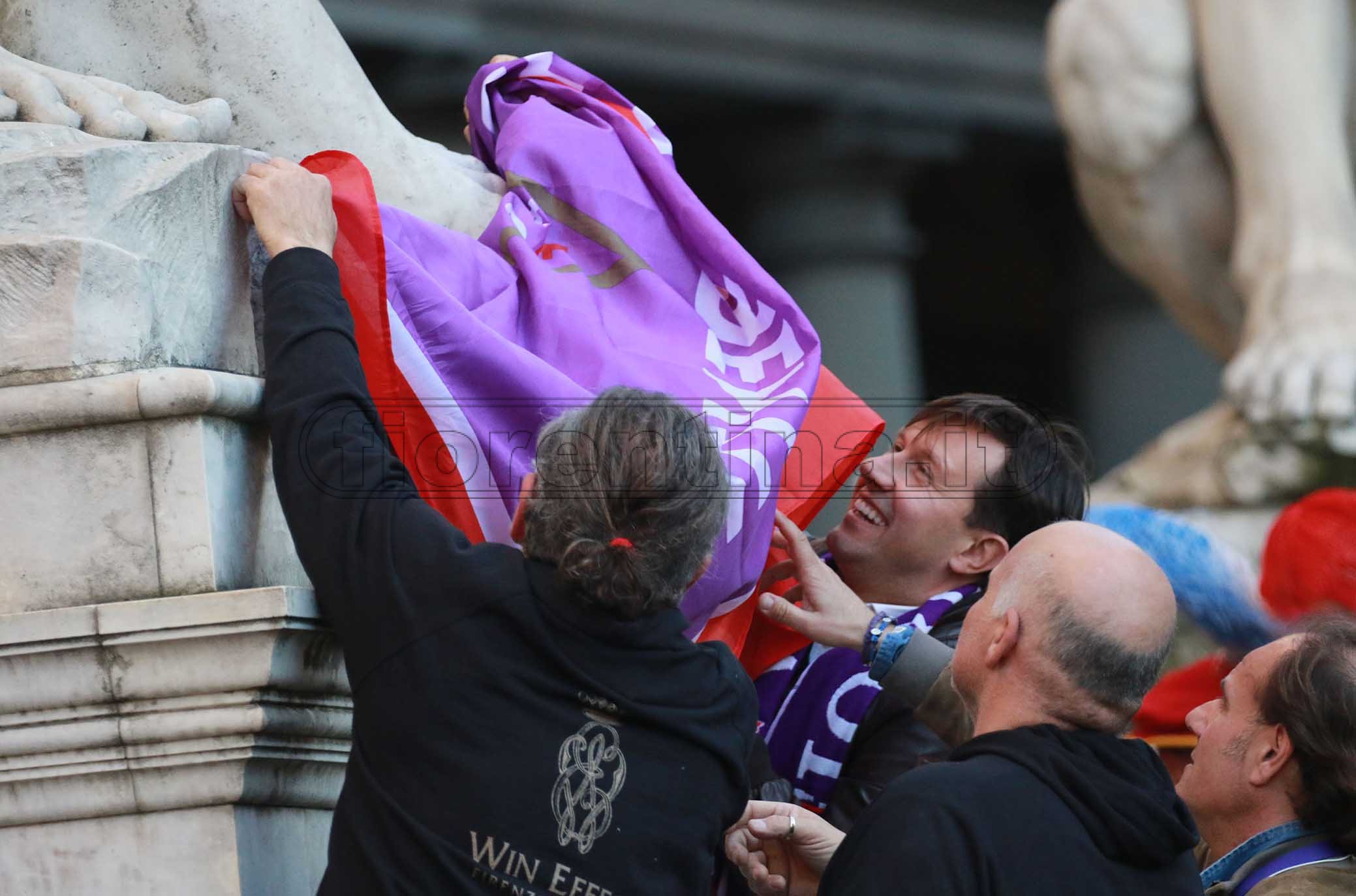 FIORENTINA 31-03-2019 GFESTA PER I 50 ANNI DI GABRIEL BATISTUTA IN PIAZZA DELLA SIGNORIA DARIO NARDELLA. GALASSI SILVANO/SILPRESS