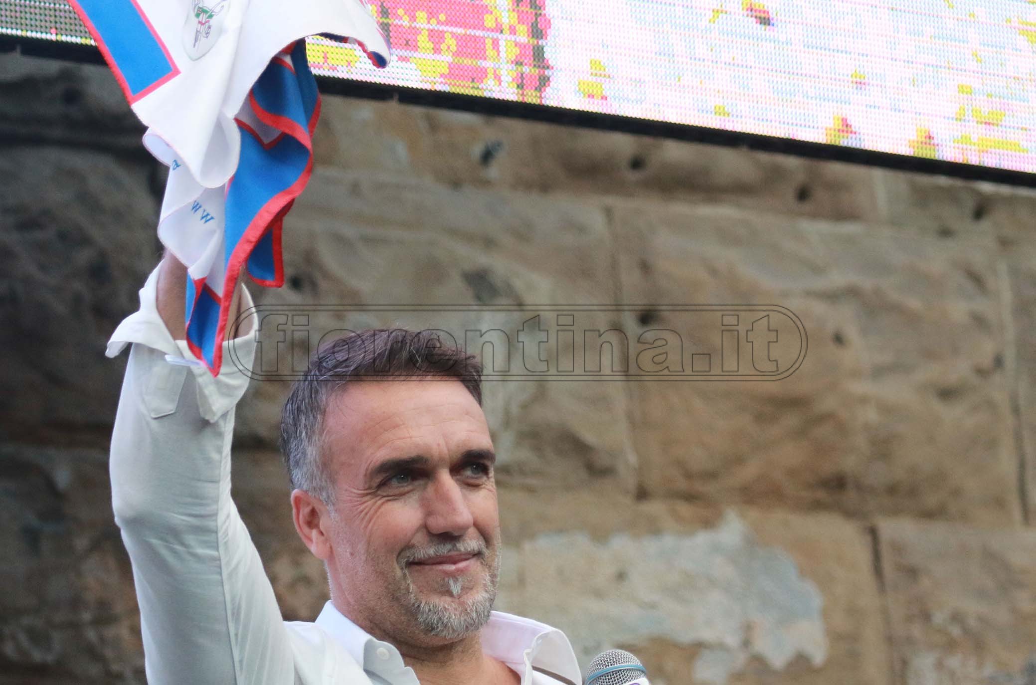FIORENTINA 31-03-2019 GFESTA PER I 50 ANNI DI GABRIEL BATISTUTA IN PIAZZA DELLA SIGNORIA. GALASSI SILVANO/SILPRESS