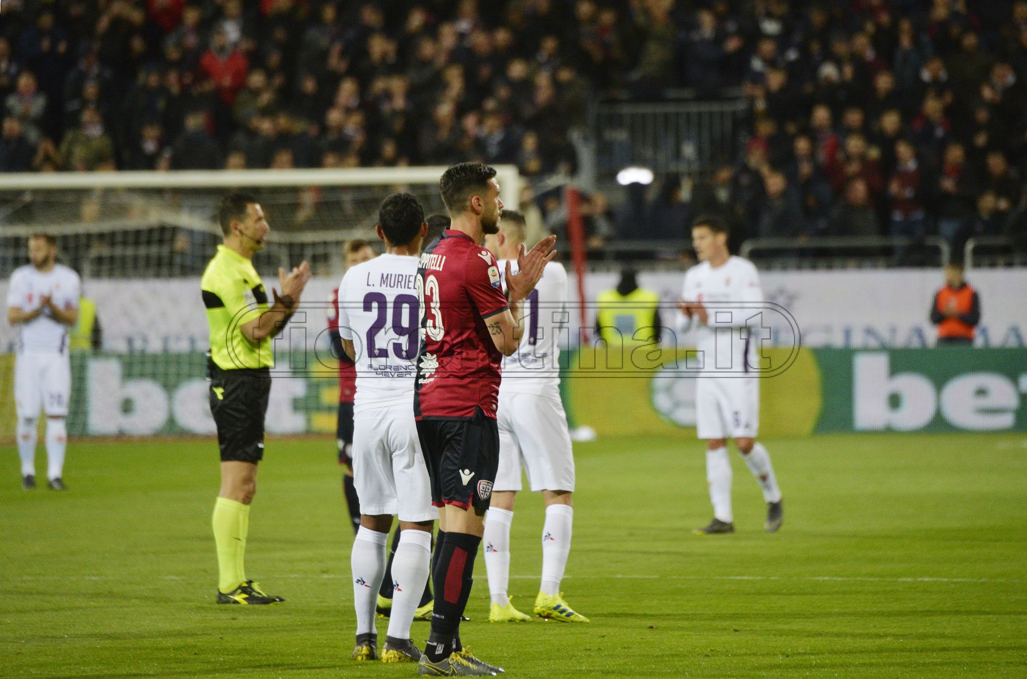 CAGLIARI-FIORENTINA 15-03-2019 IN RICORDO DI DAVIDE ASTORI. GALASSI SILVANO/SILPRESS